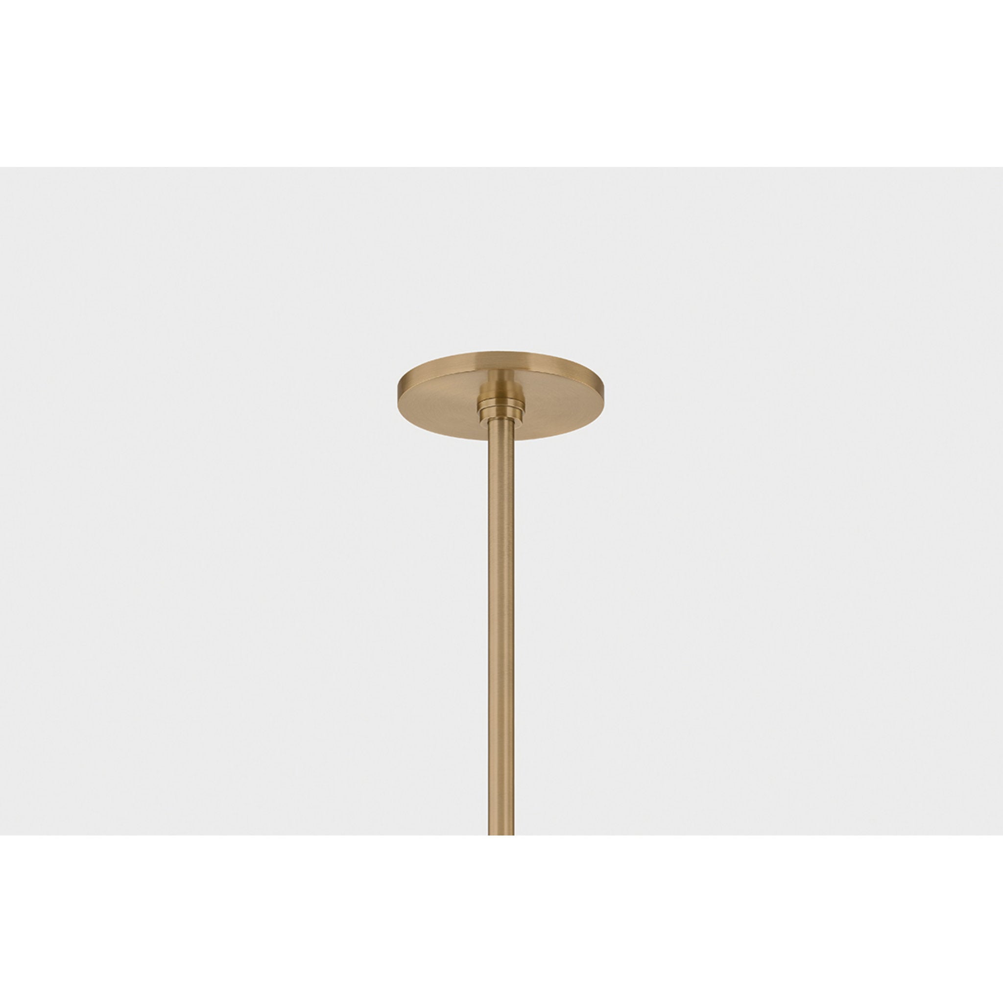 August 6-Light Chandelier in Patina Brass 45W x 22.75H