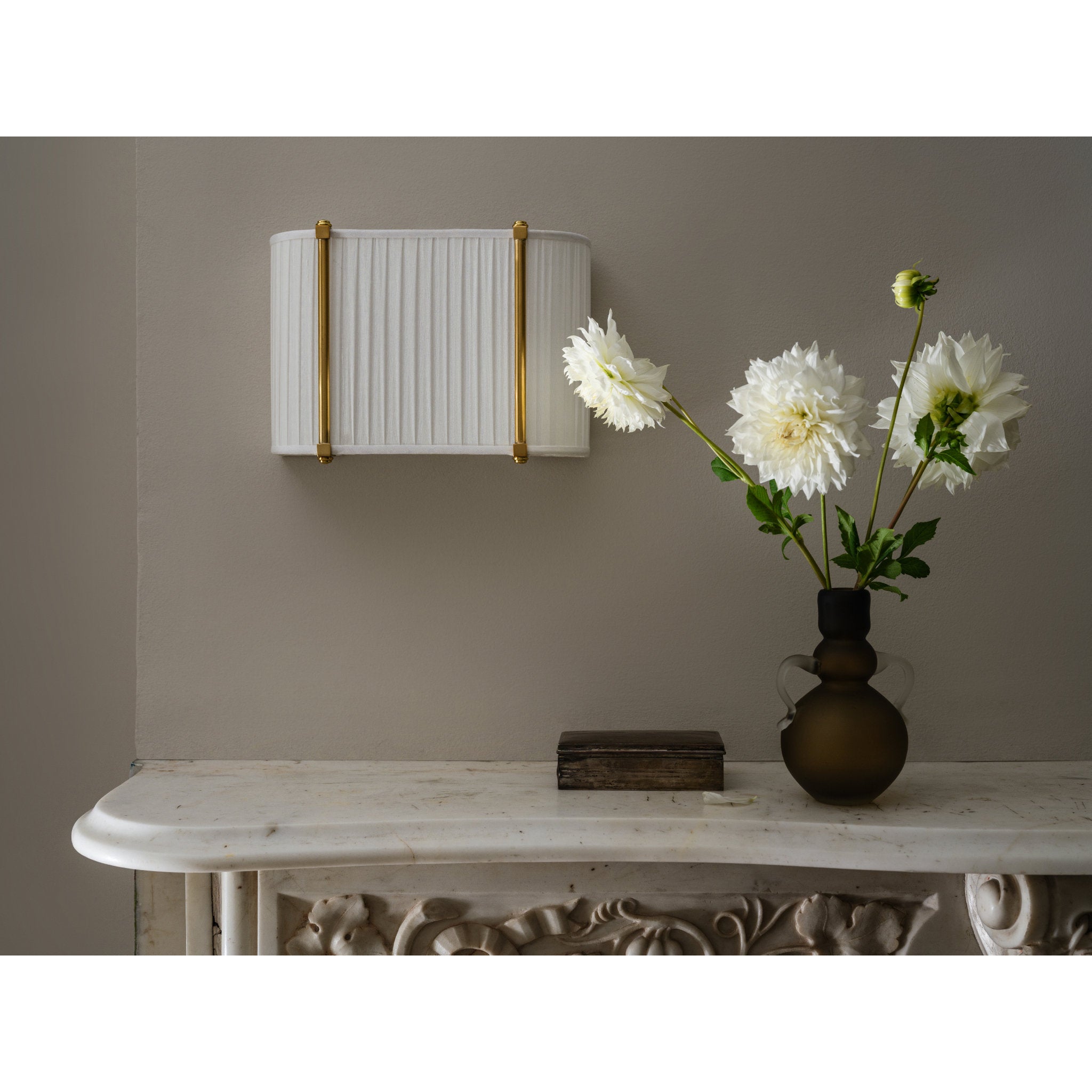 Cornell 2-Light Wall Sconce in Aged Brass by Augusta Hoffman 12W x 8.75H