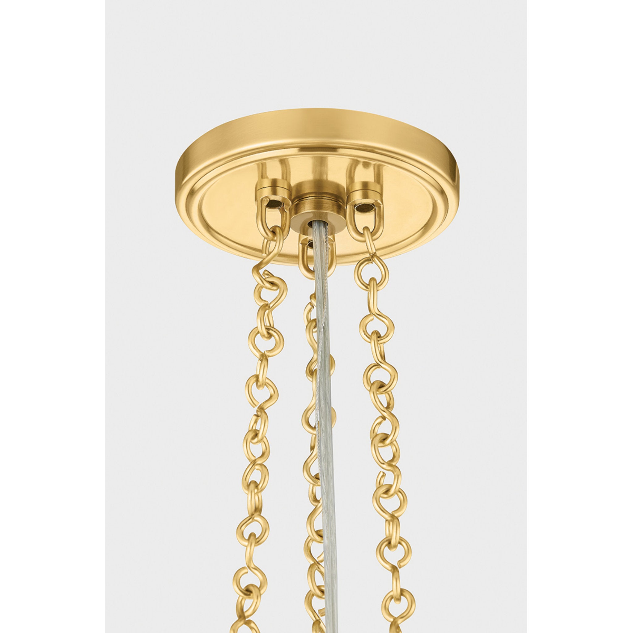 Awosting 3-Light Pendant in Aged Brass 17W x 6.25H