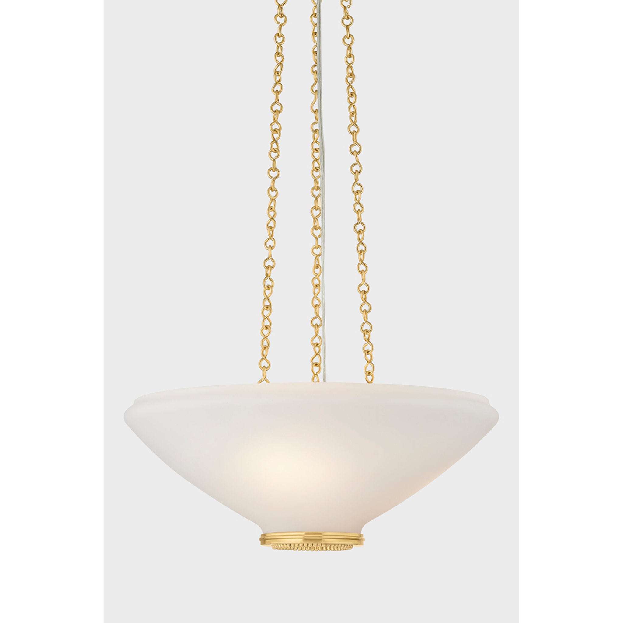 Awosting 3-Light Pendant in Aged Brass 17W x 6.25H