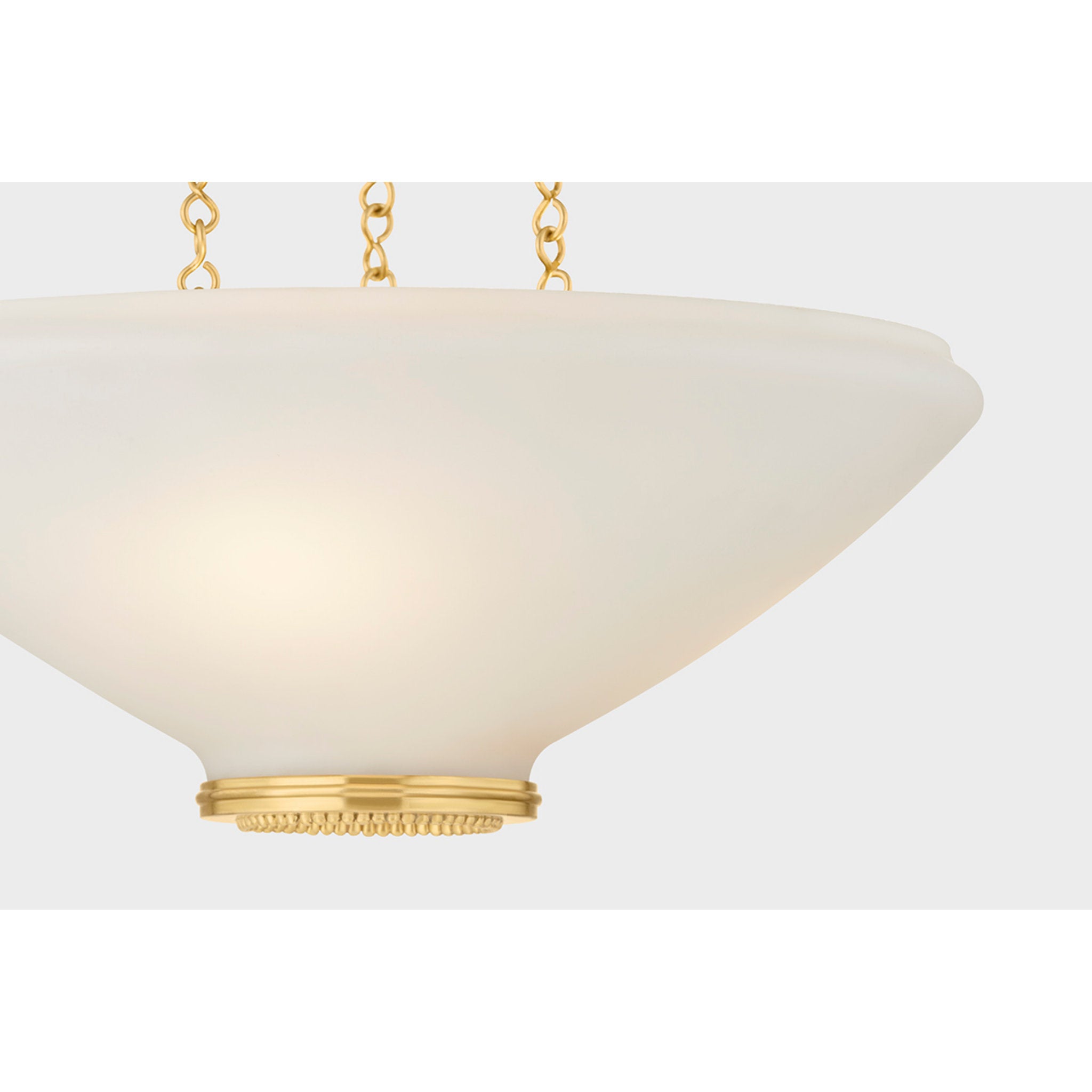 Awosting 3-Light Pendant in Aged Brass 17W x 6.25H