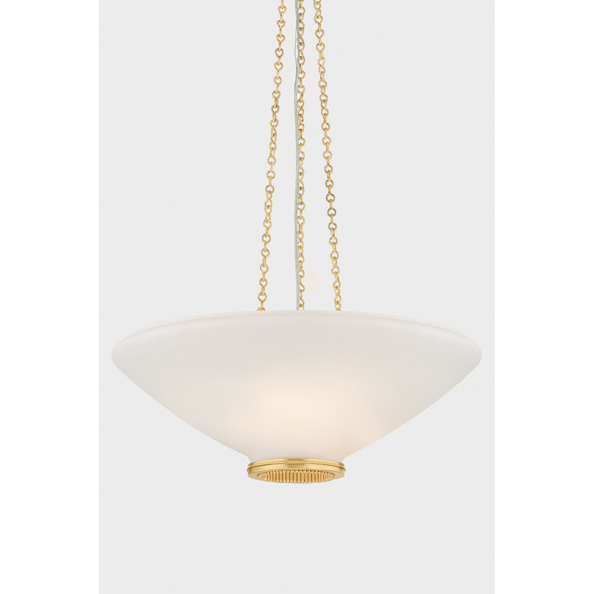 Awosting 3-Light Pendant in Aged Brass 22W x 8.25H