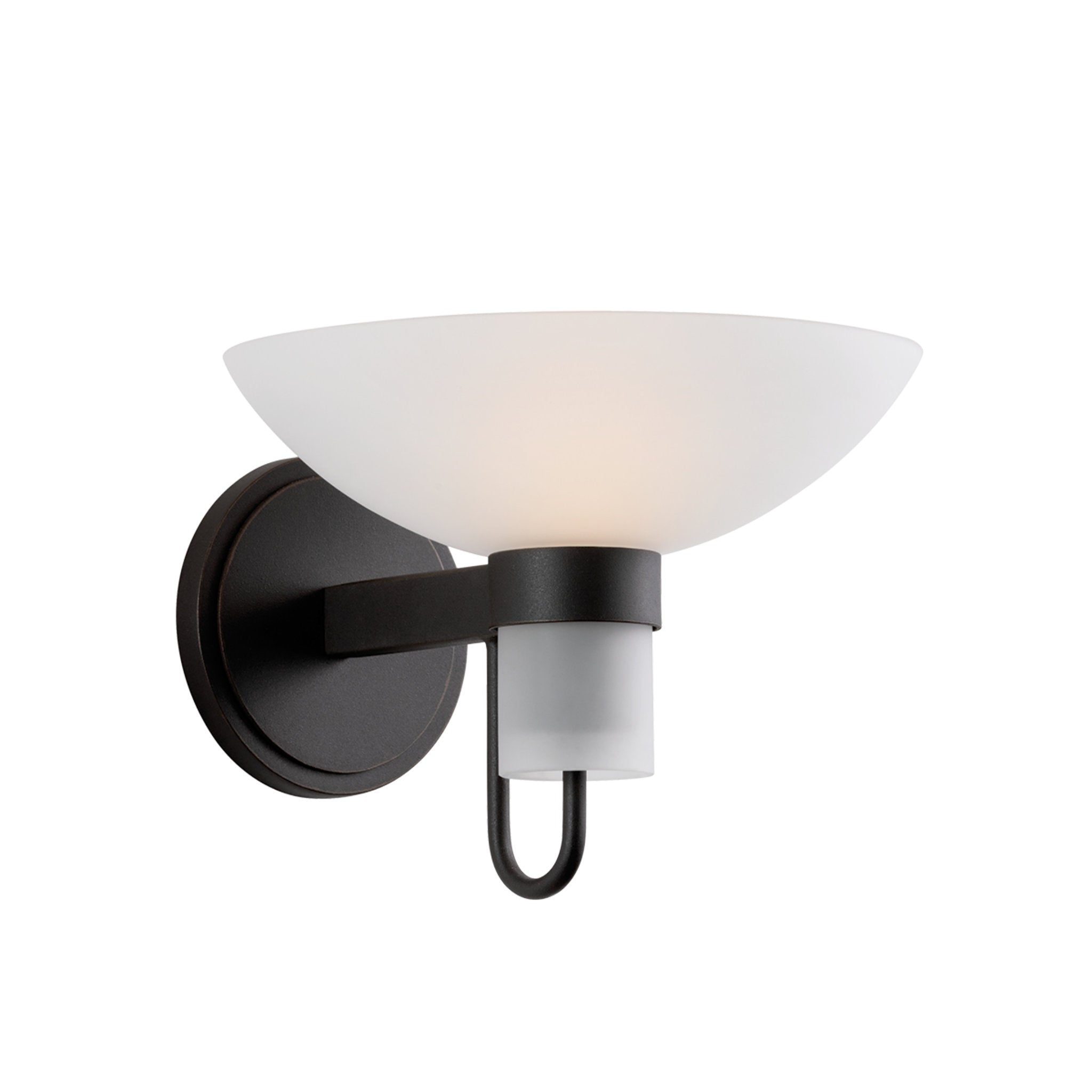Arturo 1-Light Wall Sconce in Textured Bronze W/ Hl 9.5W x 8H