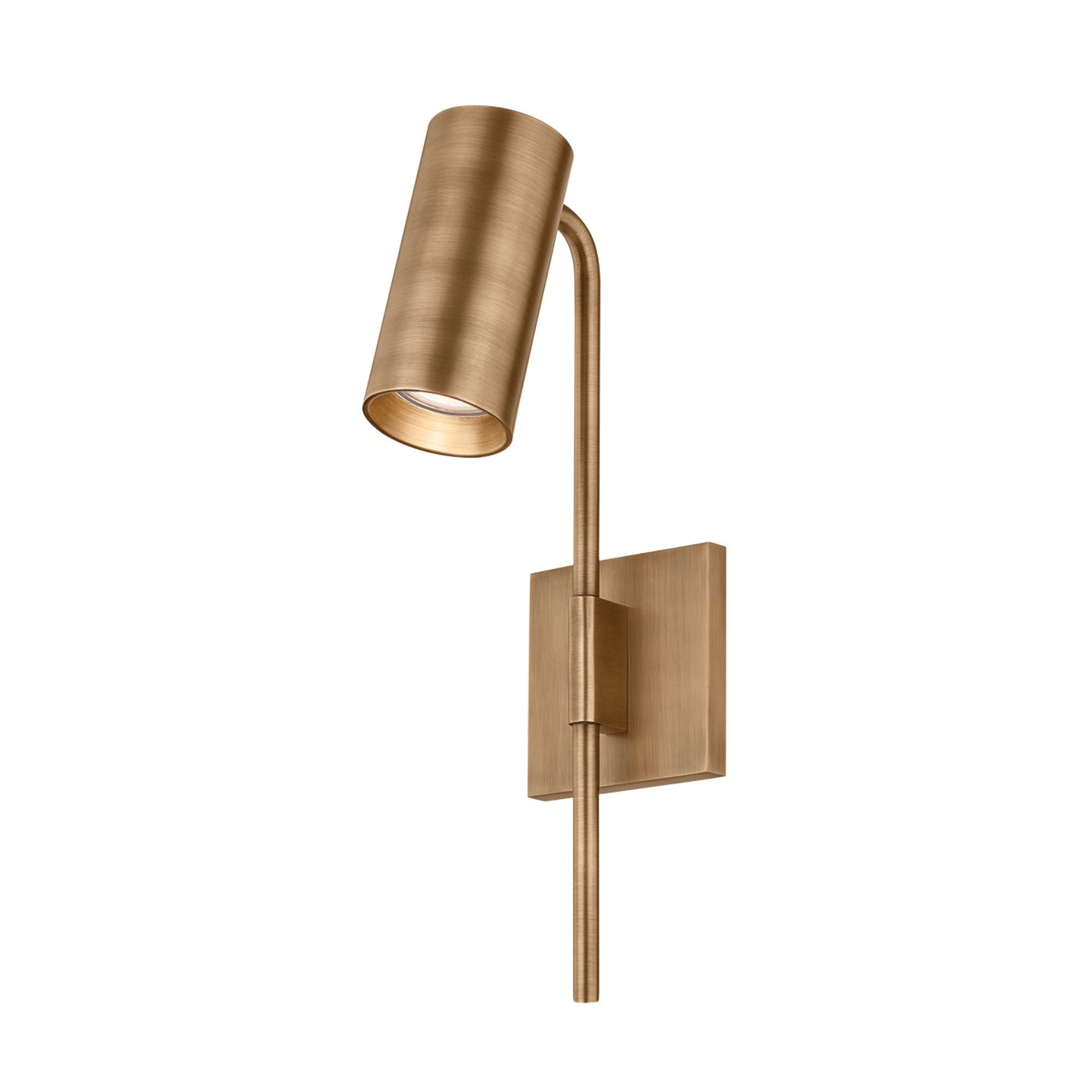 Gage 1-Light Wall Sconce in Patina Brass 4.25W x 15.25H