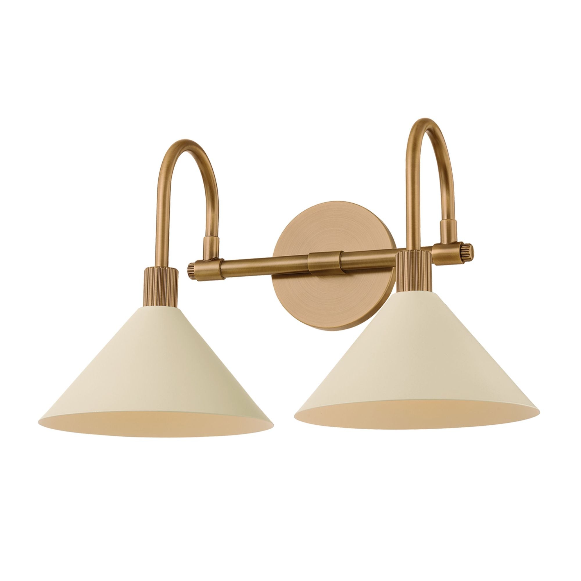 Jovani Bath And Vanity 2-Light LED in  Patina Brass And Soft Sand 16.75W x 10.25H