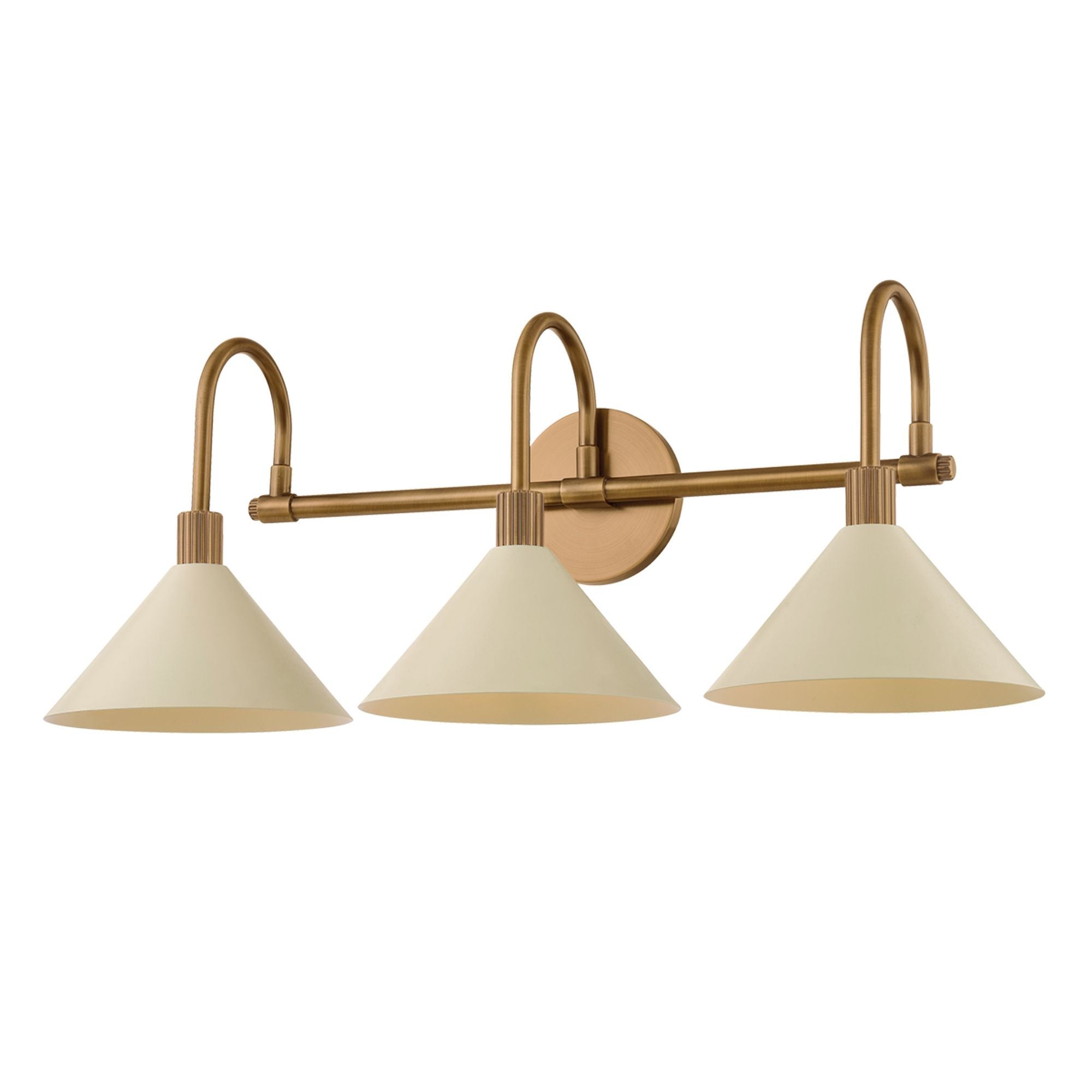 Jovani Bath And Vanity 3-Light LED in  Patina Brass And Soft Sand 25.5W x 10.25H