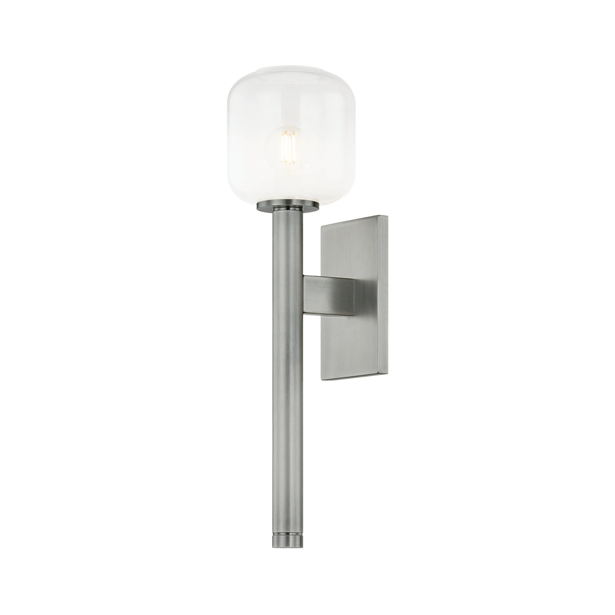 Axton 1-Light Wall Sconce in Vintage Pewter 5.25W x 19.25H