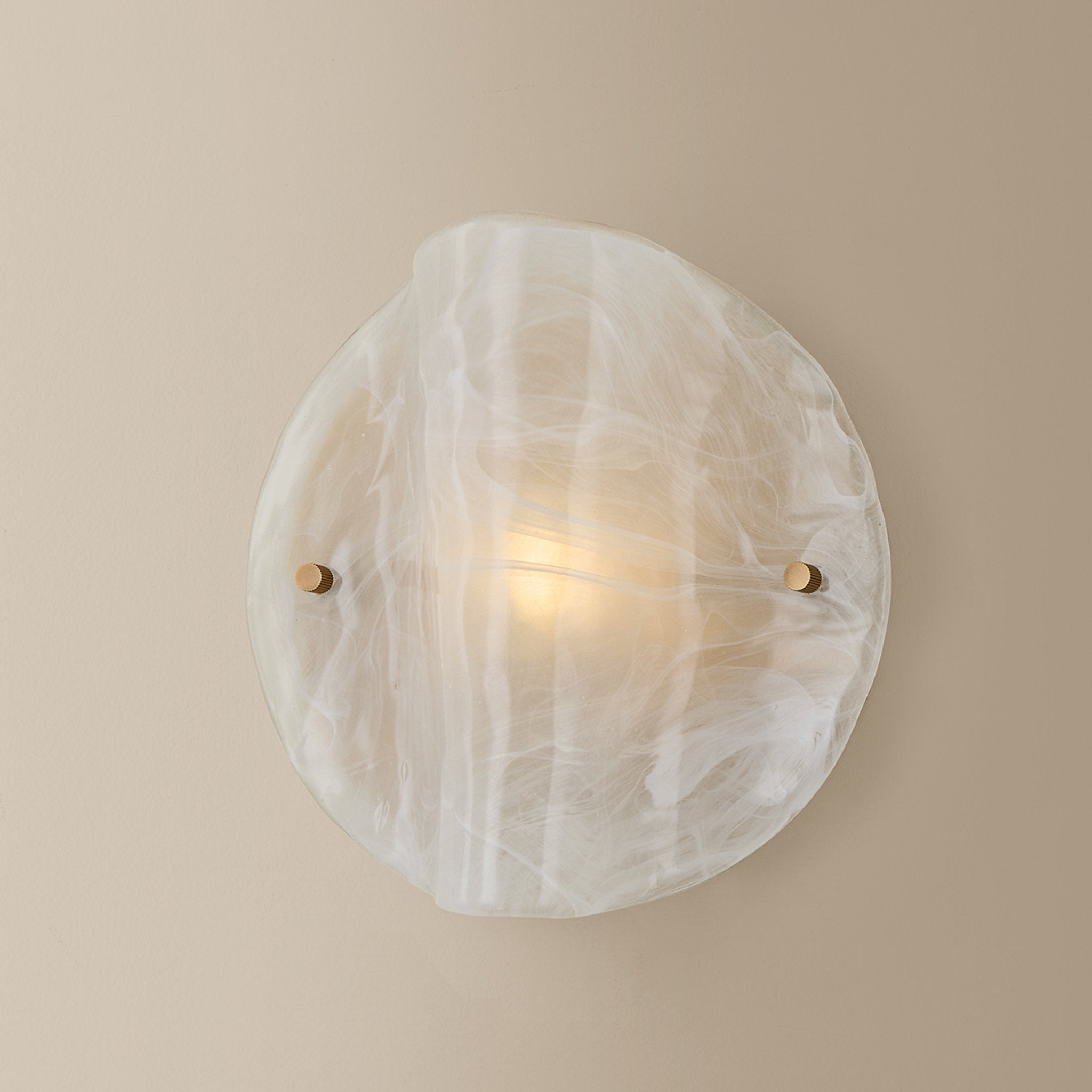 Dale 1-Light Wall Sconce in Patina Brass 4L x 9.5W x 9.5H