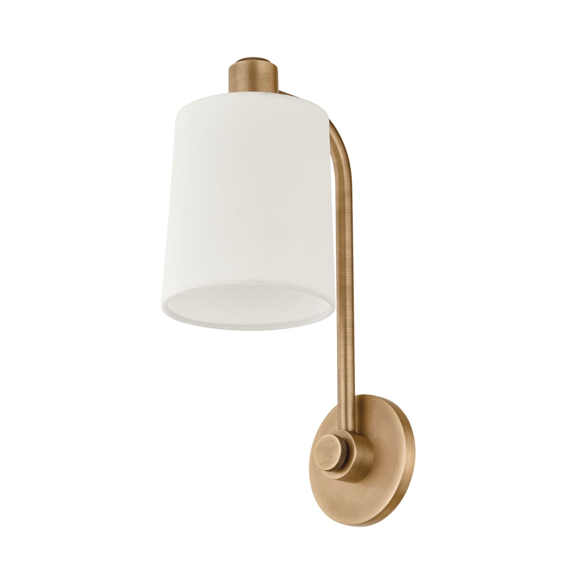 Rigby Wall Sconce 1-Light LED in  Patina Brass 6L x 6W x 15.25H