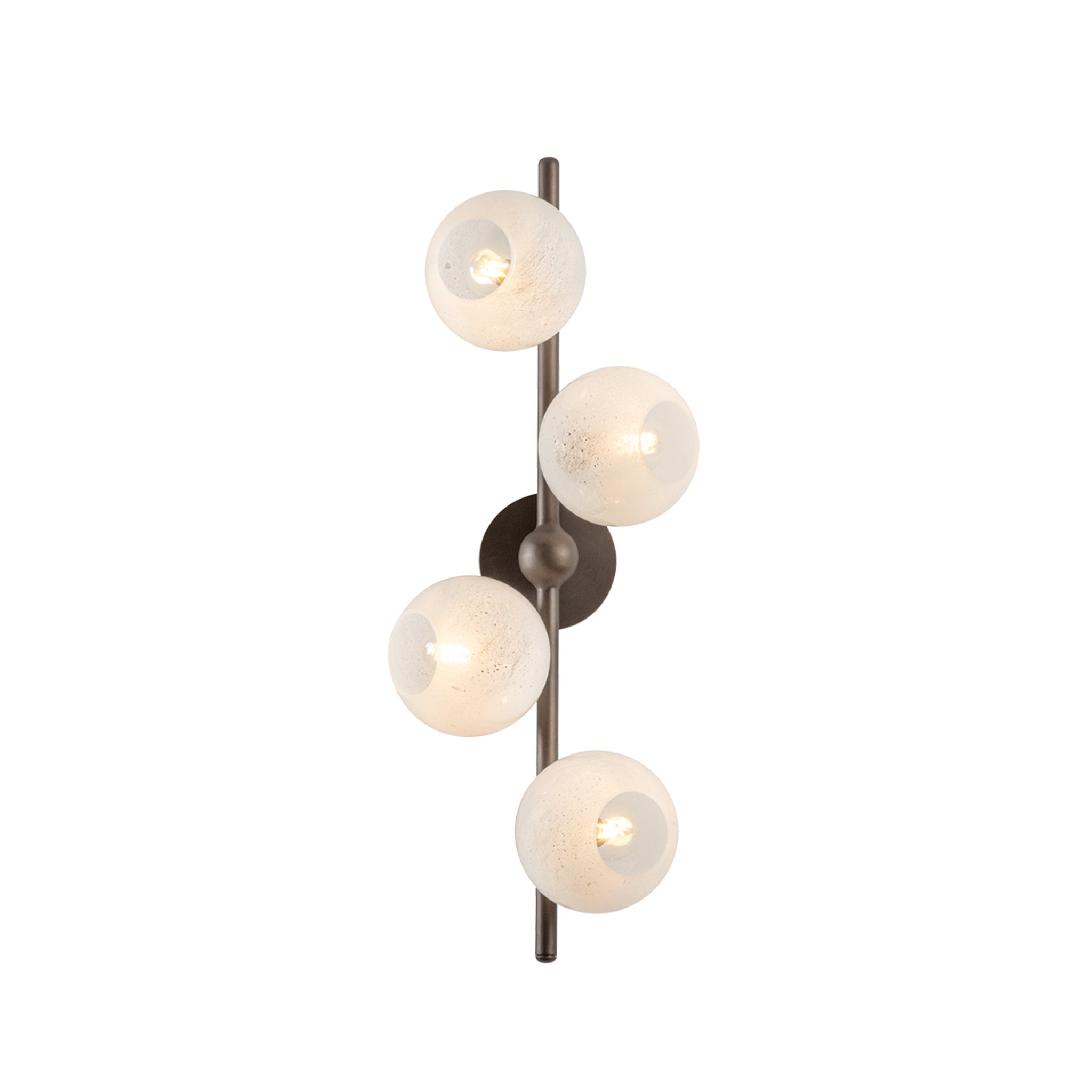 Sonny 4-Light Wall Sconce in Bronze Leaf 10.25W x 28H