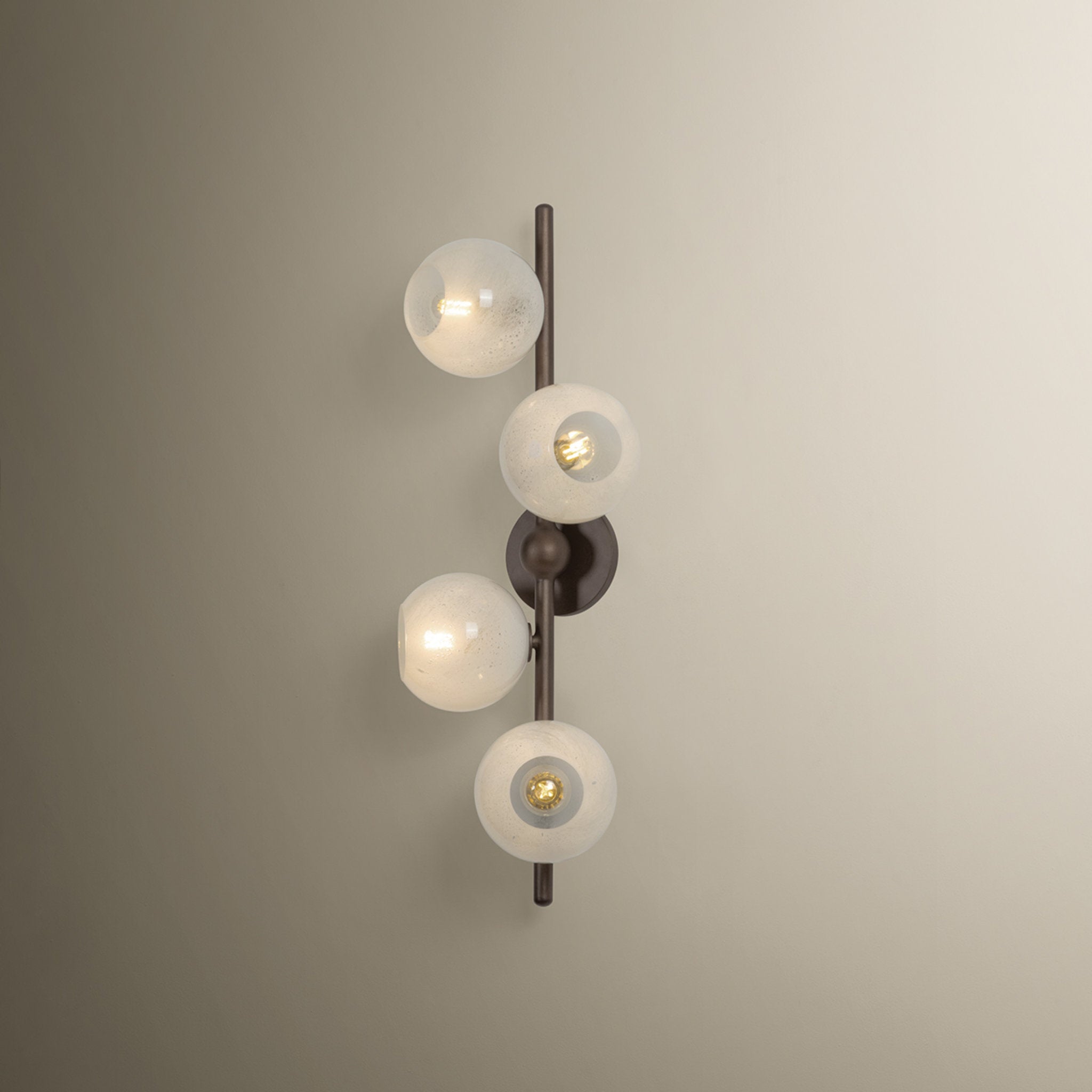 Sonny 4-Light Wall Sconce in Bronze Leaf 10.25W x 28H