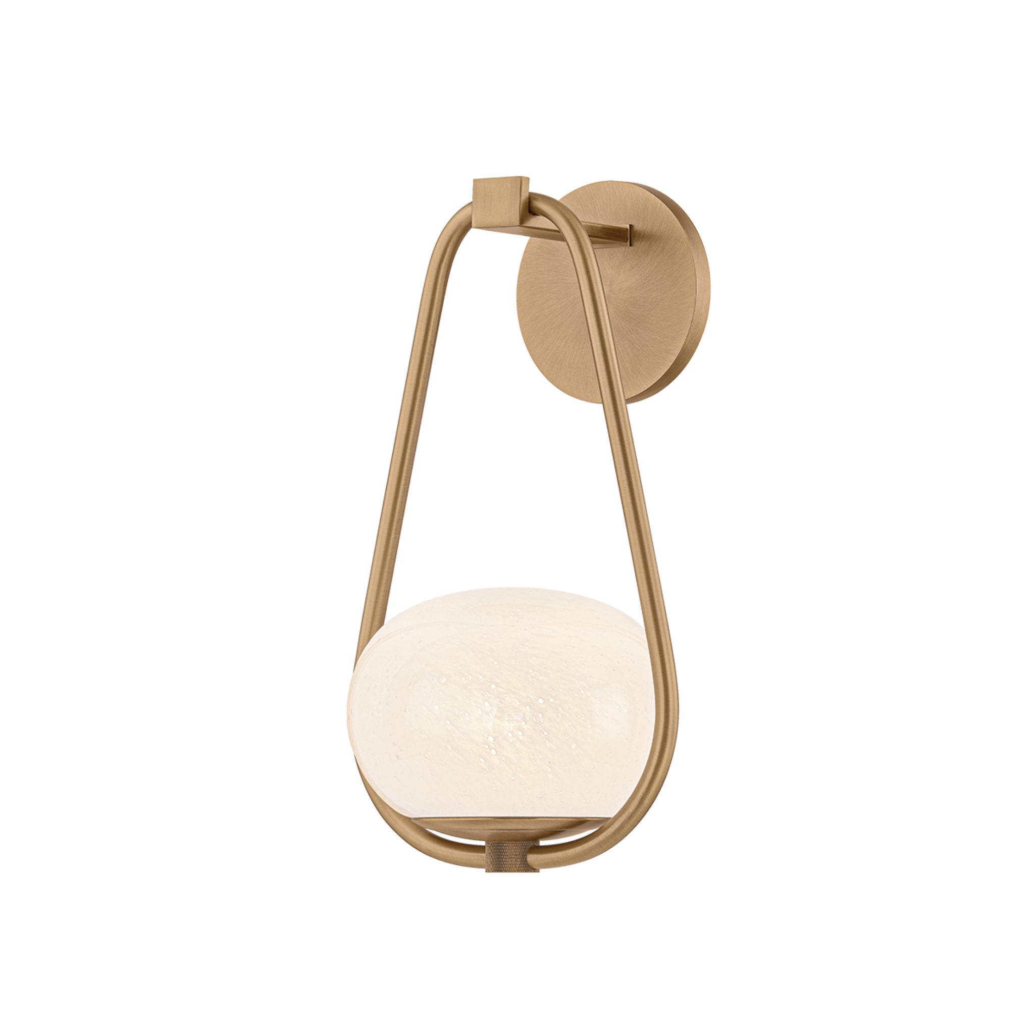 Decker 1-Light Wall Sconce in Patina Brass 8W x 14.25H