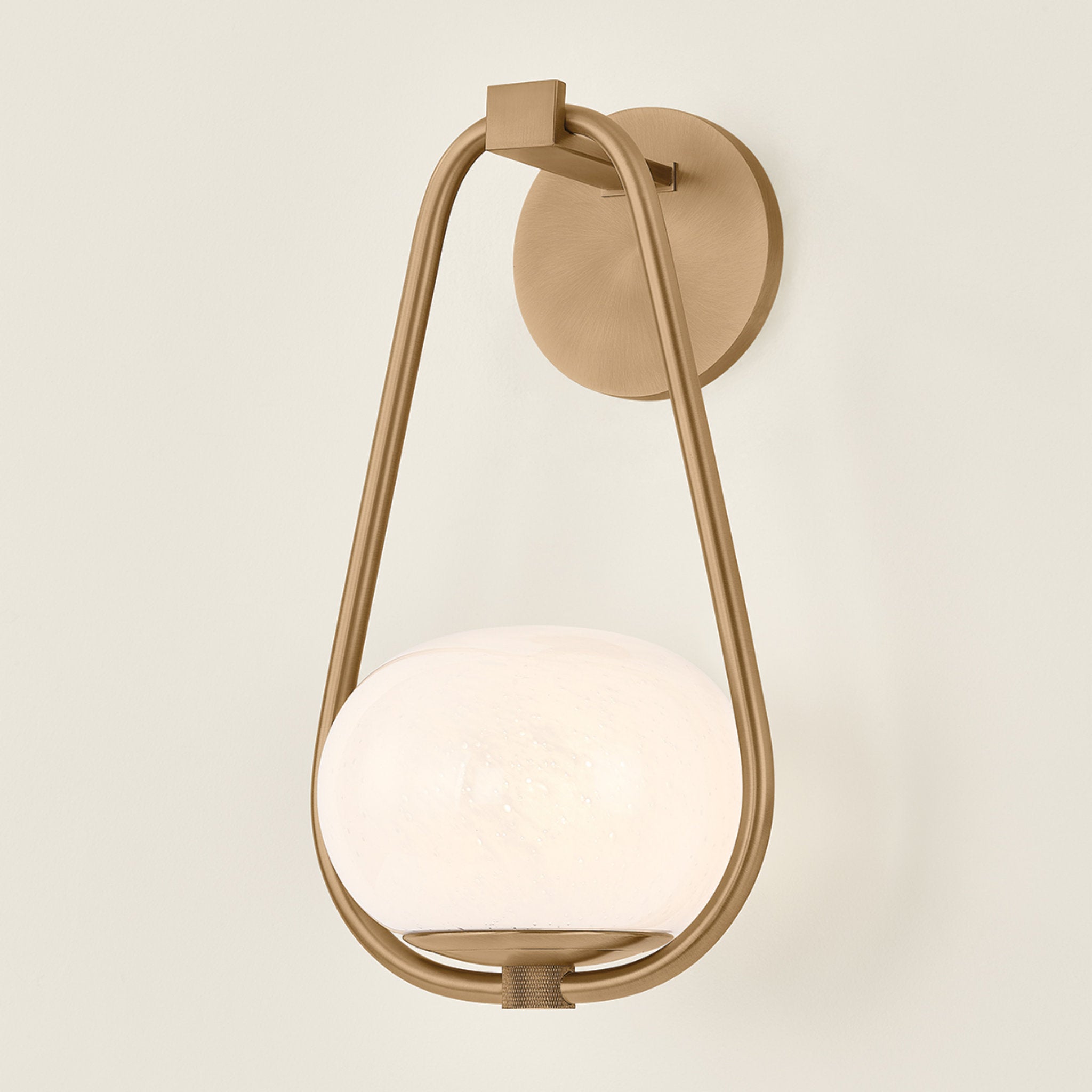 Decker 1-Light Wall Sconce in Patina Brass 8W x 14.25H
