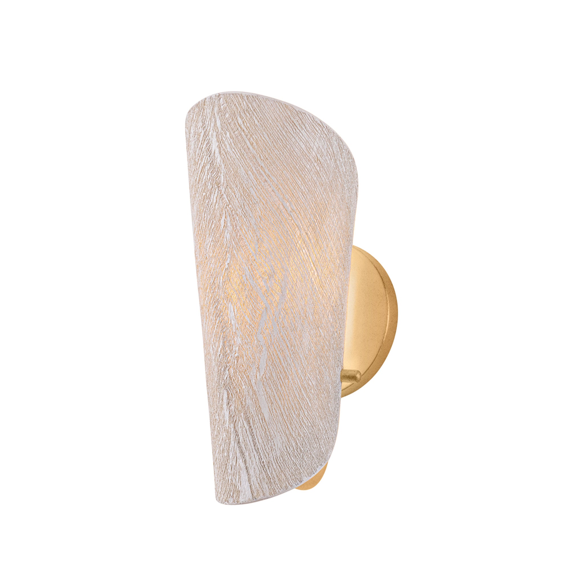 Ken 1-Light Wall Sconce in Vintage Gold Leaf 5W x 12H