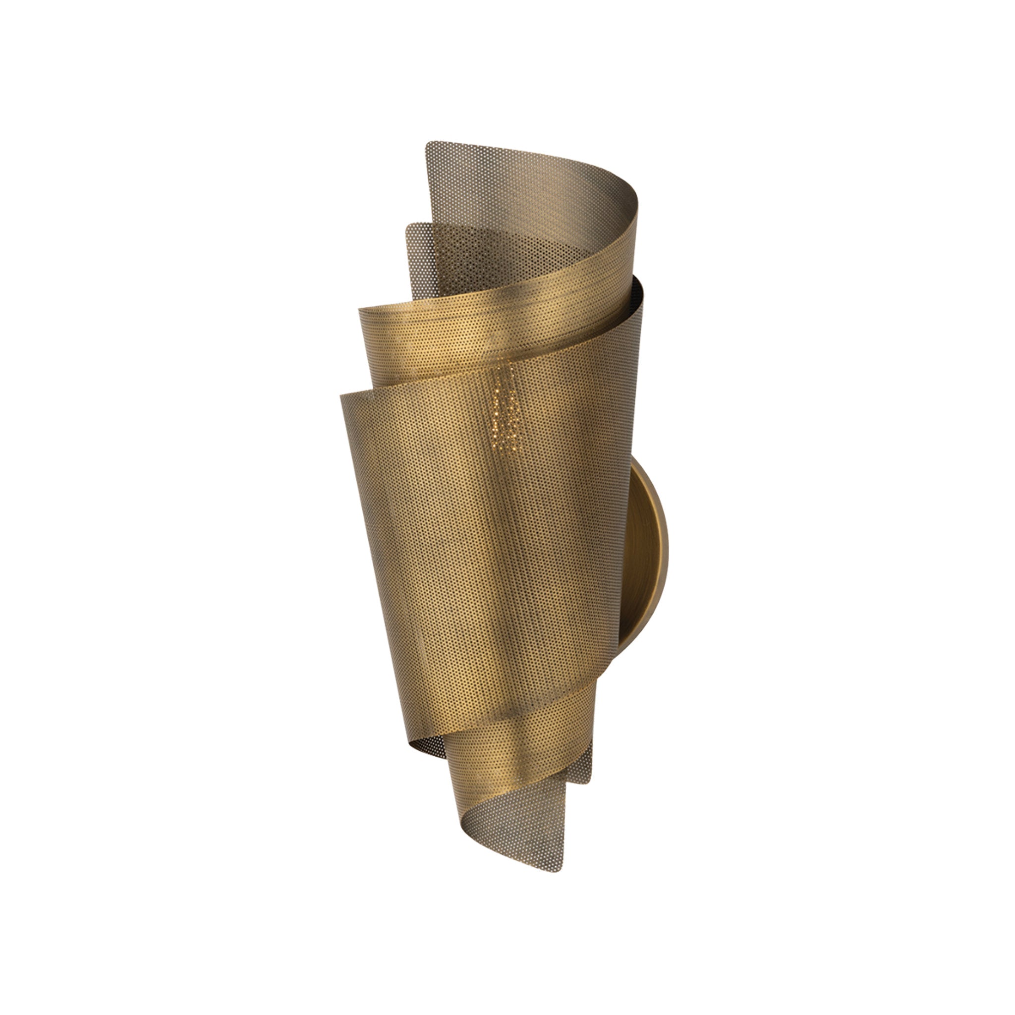 Blaisdell 1-Light Wall Sconce in Patina Brass 6W x 13H