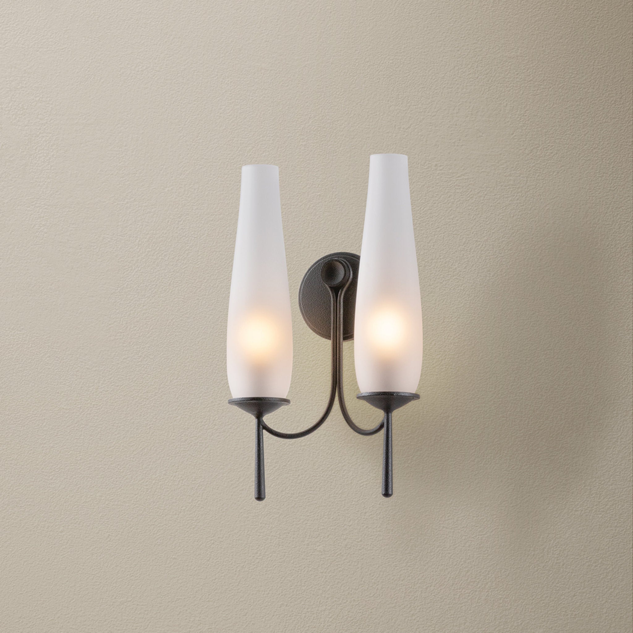 Legacy 2-Light Wall Sconce in Forged Iron by Lauren Liess 10.75W x 17.5H