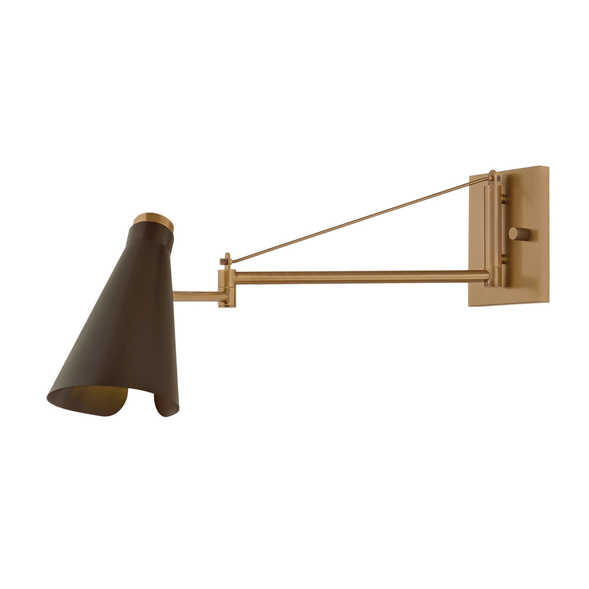 Andersen 1-Light Wall Sconce in Patina Brass 5.75W x 14H