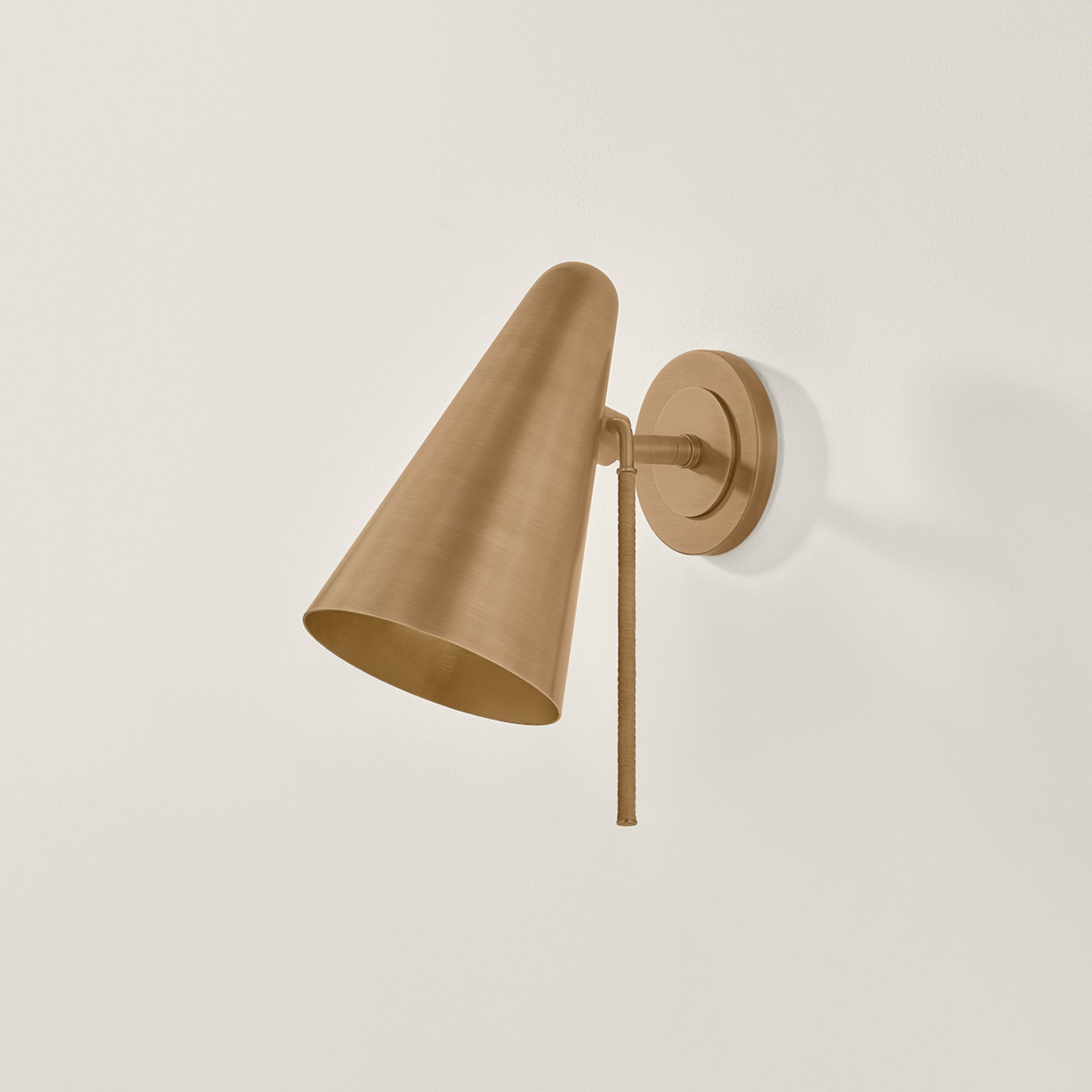 Kobe 1-Light Wall Sconce in Patina Brass 6W x 11.5H