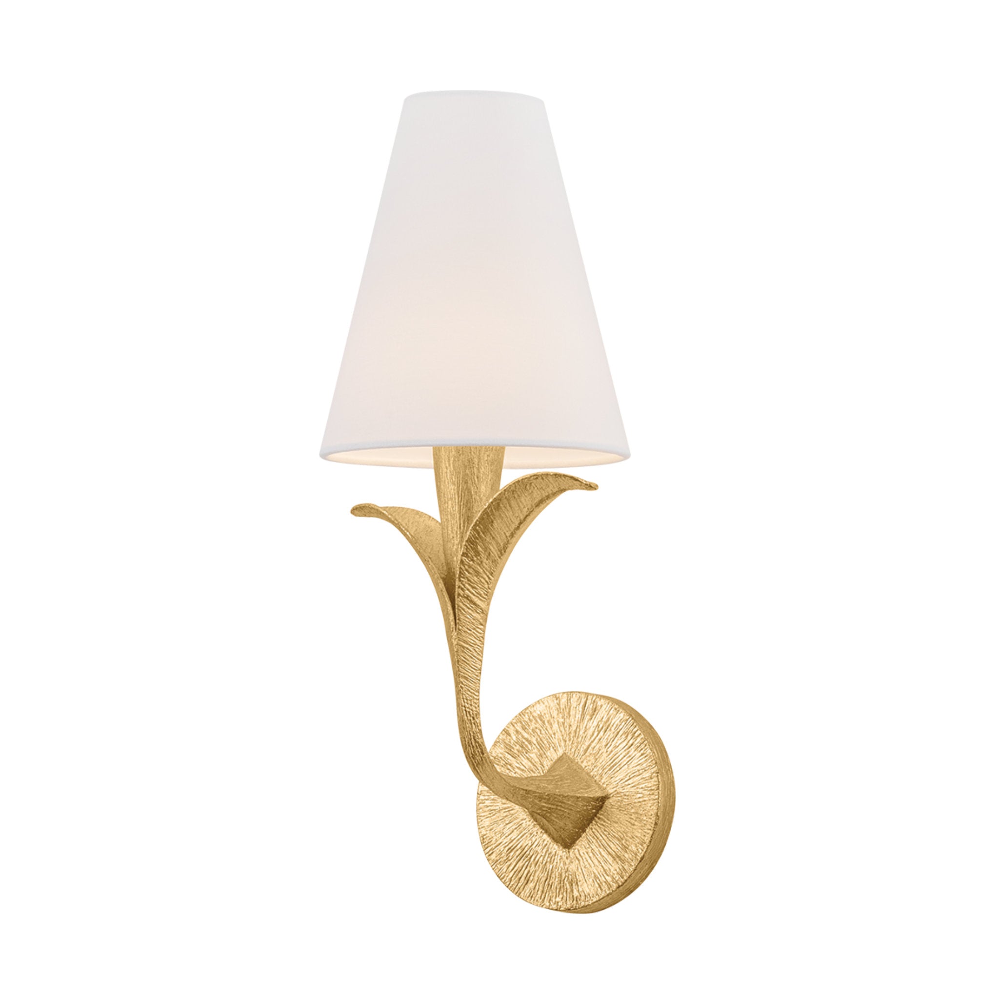 Quill 1-Light Wall Sconce in Gilded Ivory 7W x 16.75H