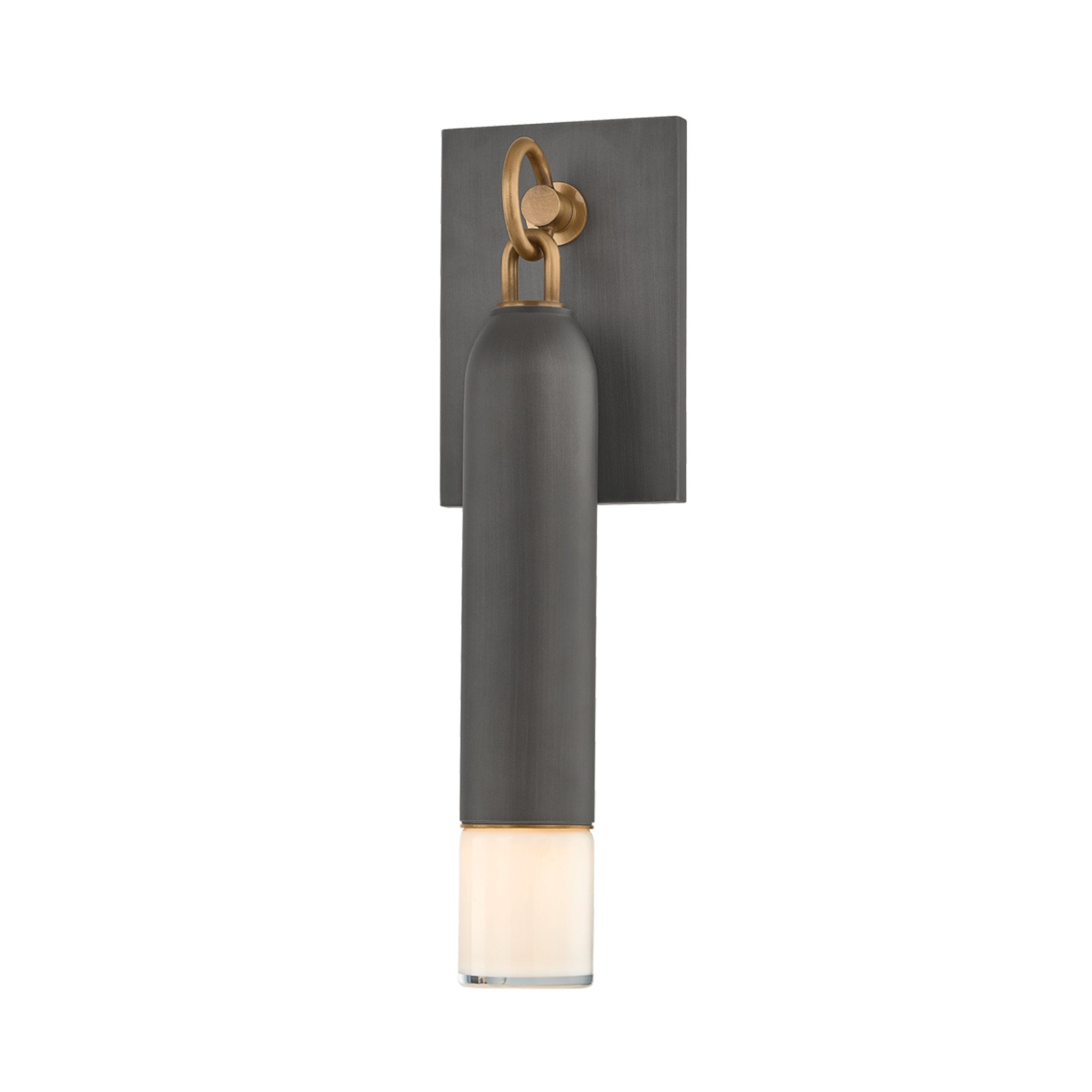 Osprey 1-Light Exterior Wall Sconce in Patina Brass 5W x 17.25H