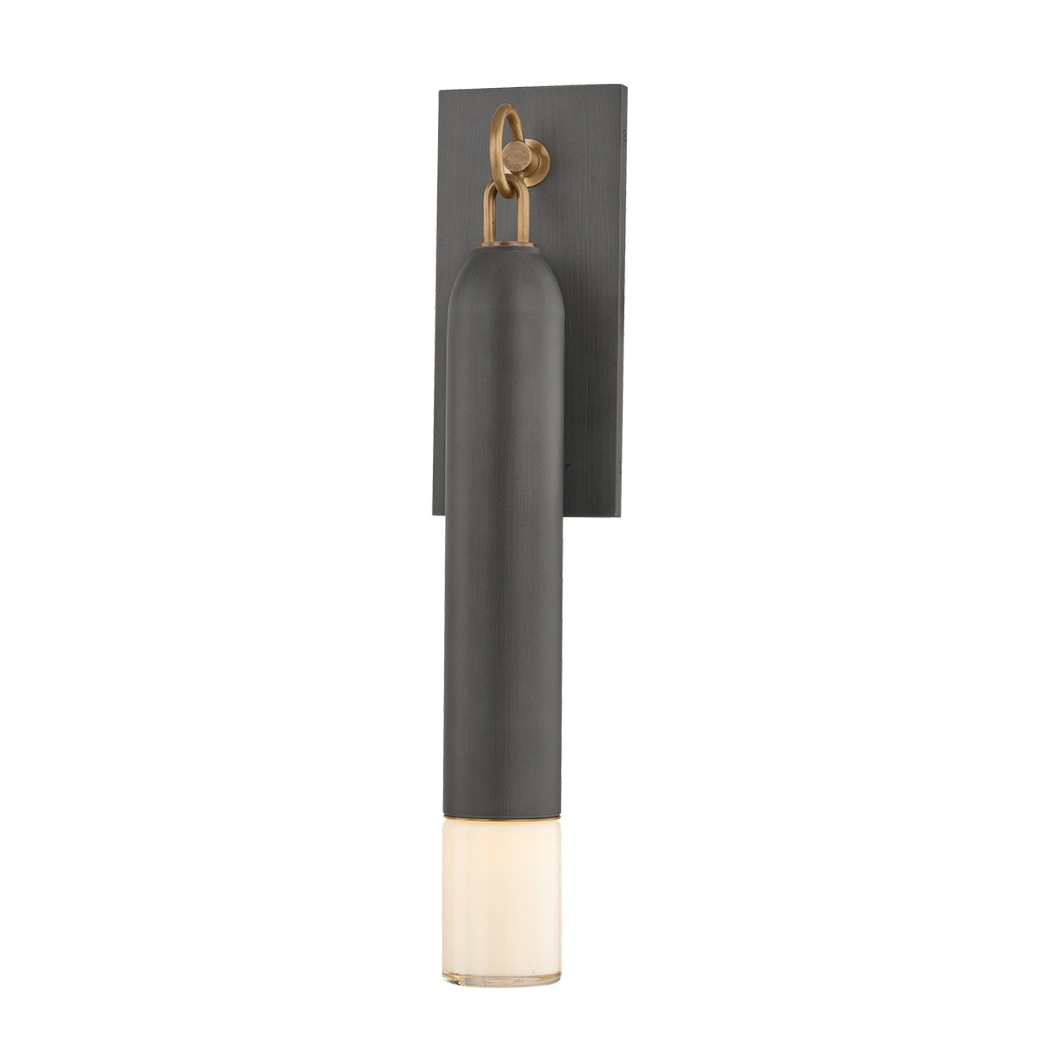 Osprey 1-Light Exterior Wall Sconce in Patina Brass 5W x 22.75H