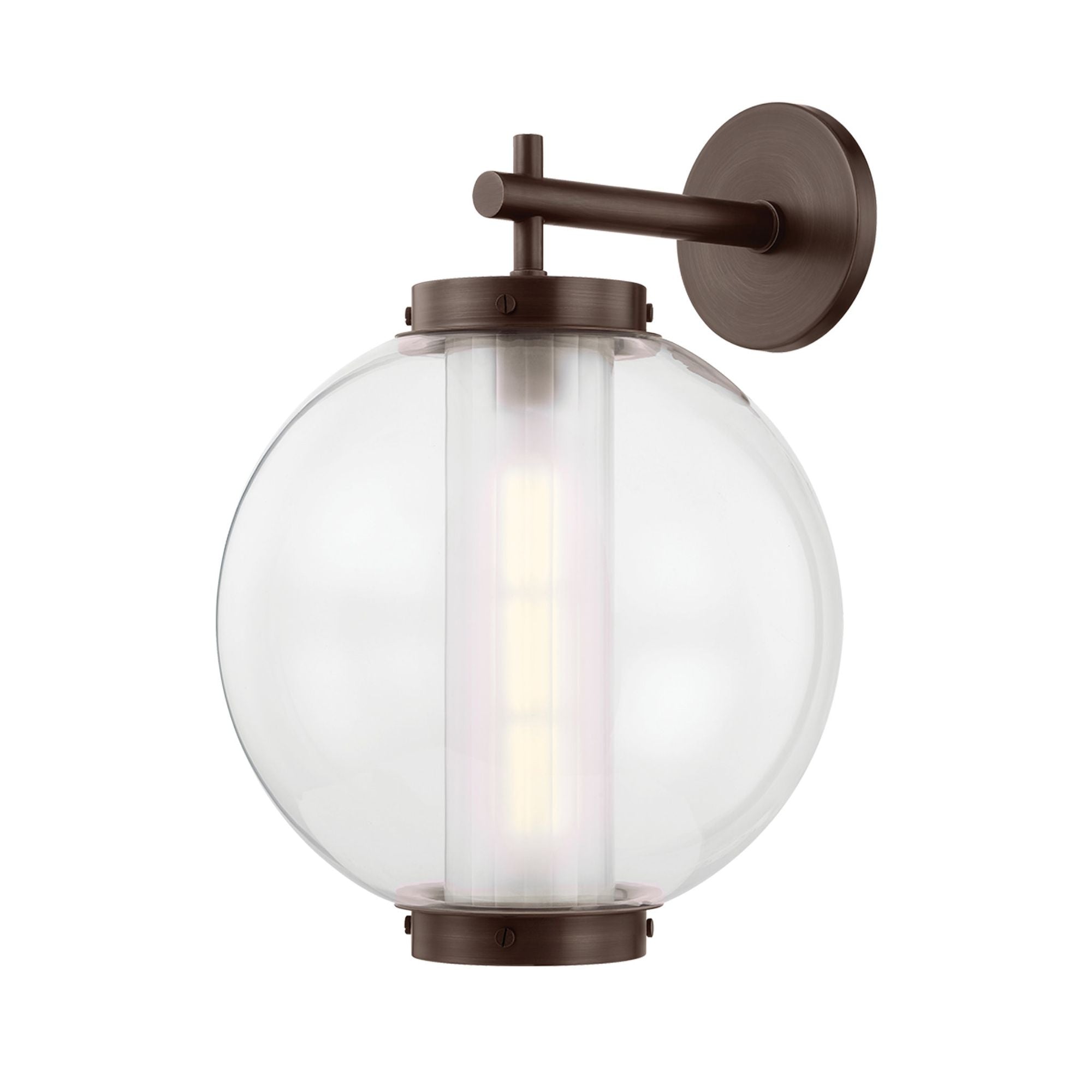 Marco 1-Light Exterior Wall Sconce in Bronze 13W x 18.25H