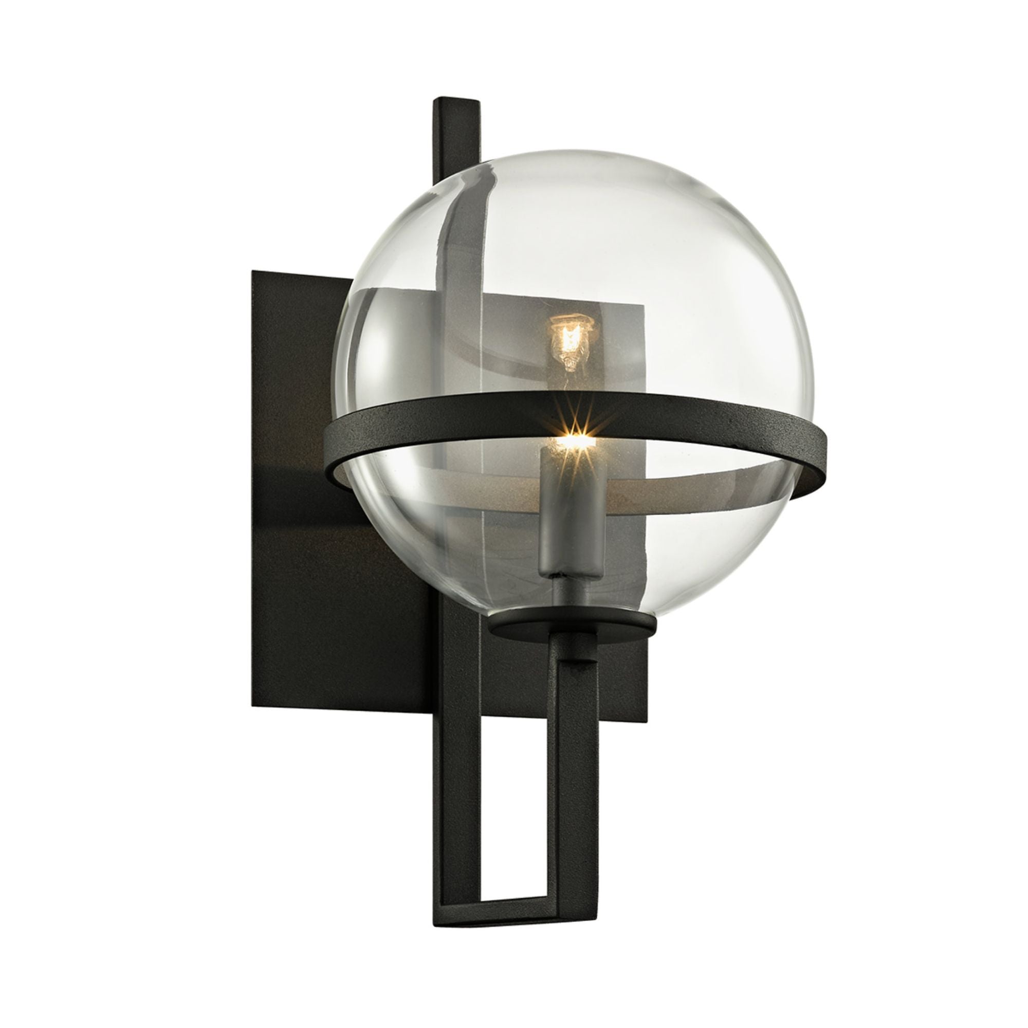 Elliot 1-Light Wall Sconce in Texture Black 6.5W x 11.5H