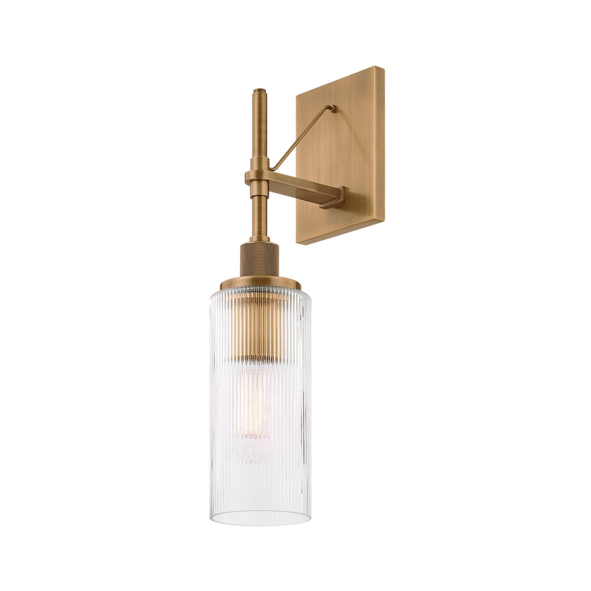 Shenandoah Wall Sconce 1-Light Outdoor LED in  Patina Brass 4.75W x 18H