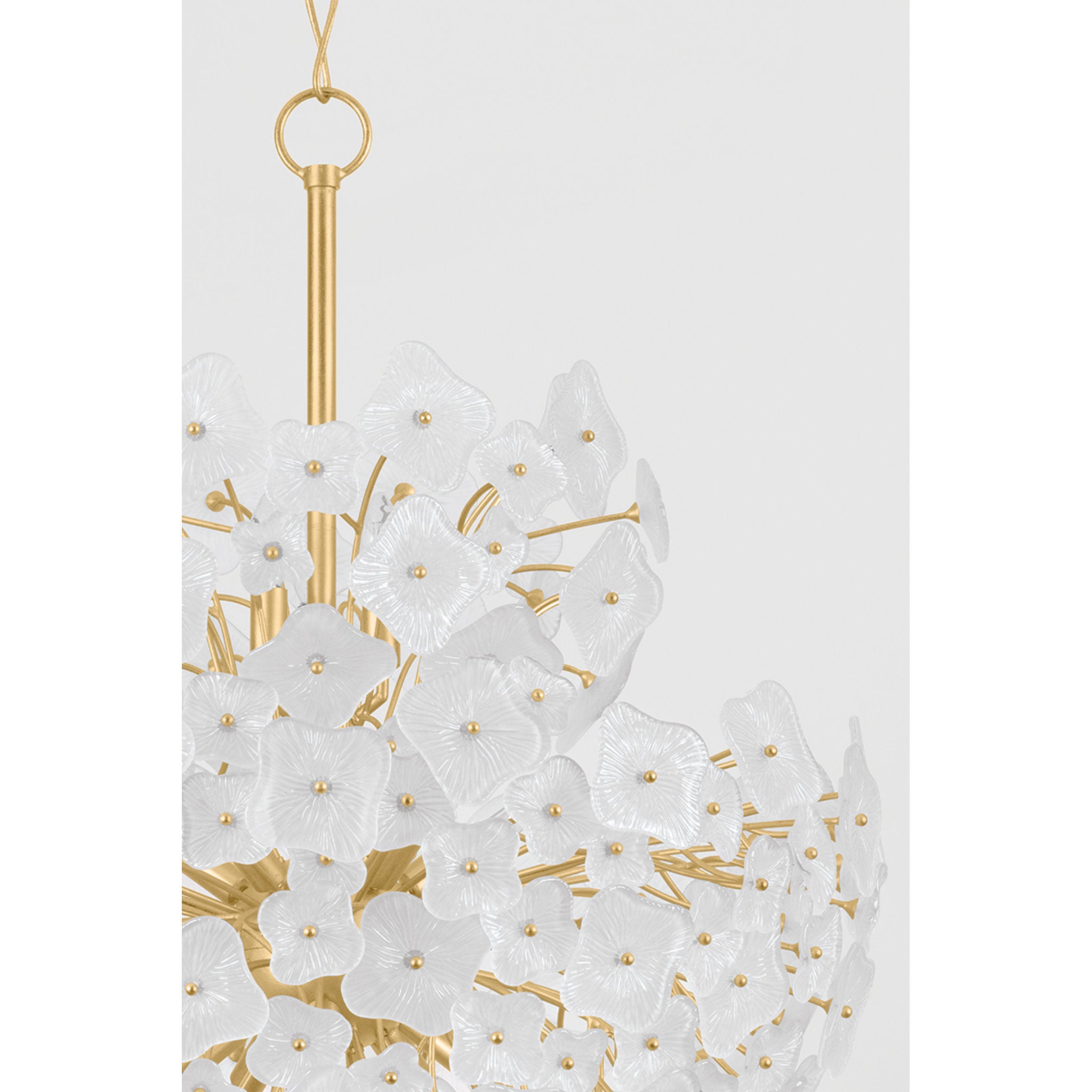 Barrytown 13-Light Chandelier in Vintage Gold Leaf 34W x 39H