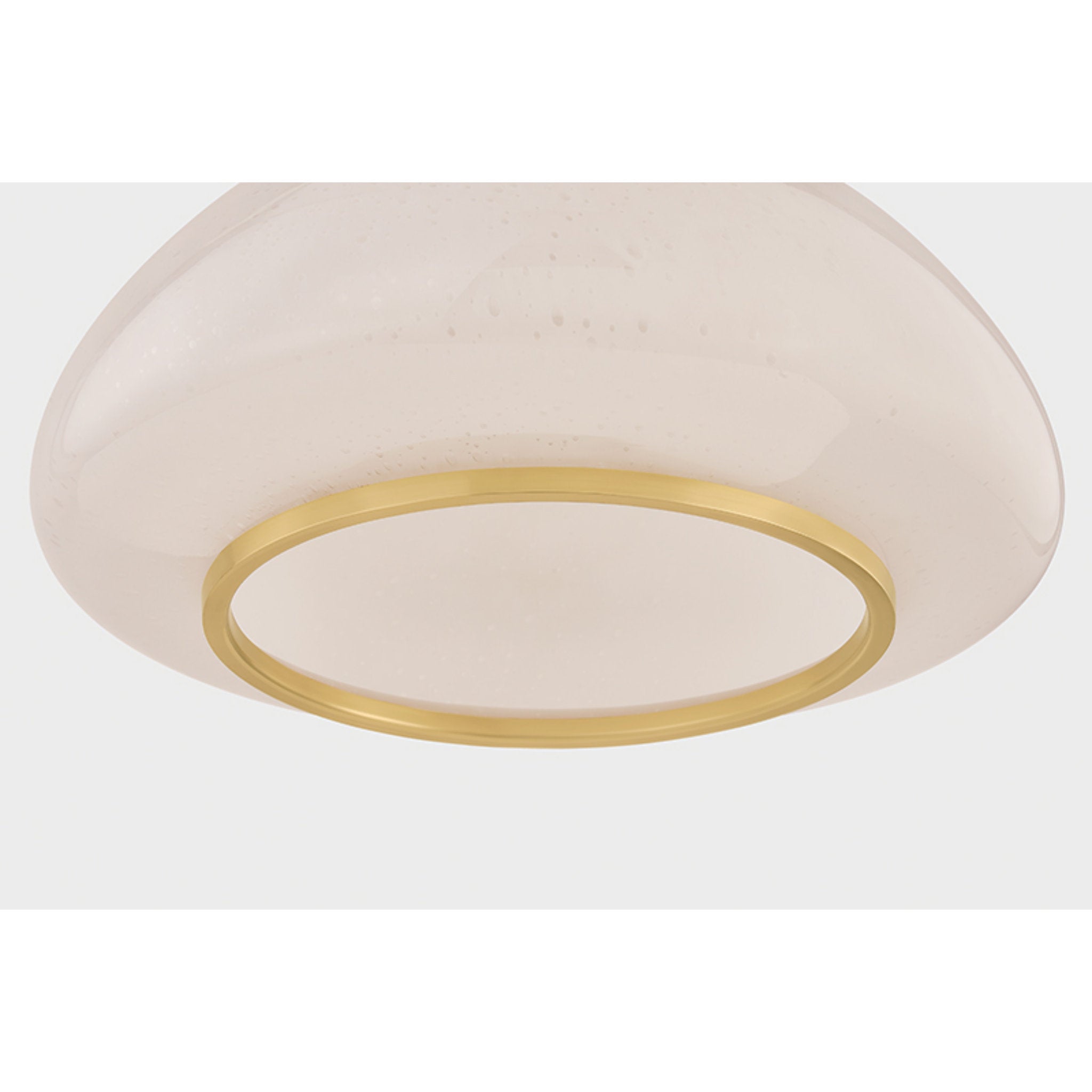 Baudette 1-Light Pendant in Aged Brass 14.25W x 10.5H