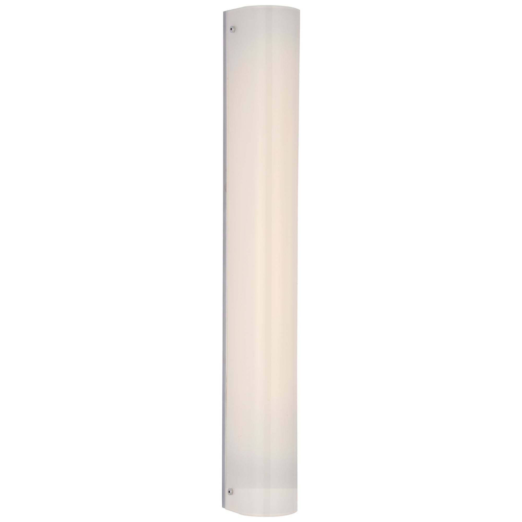 Barbara Barry Penhold 24" Bath Light in Polished Nickel with White Glass Wall Light W3.25" x H24"
