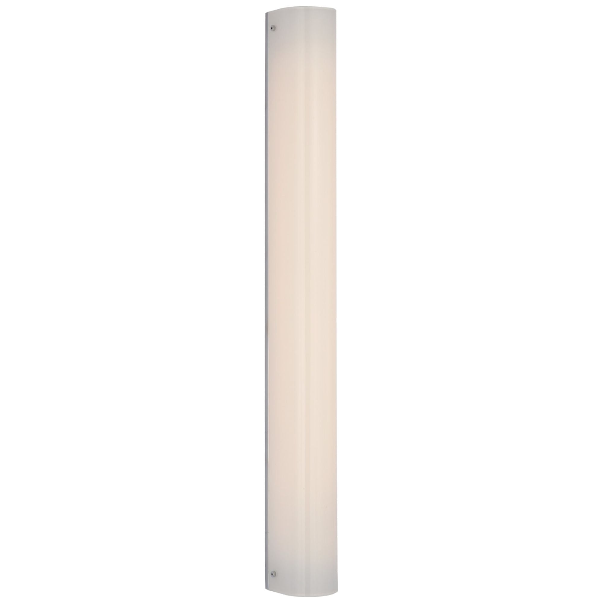 Barbara Barry Penhold 30" Bath Light in Polished Nickel with White Glass Wall Light W3.25" x H30"