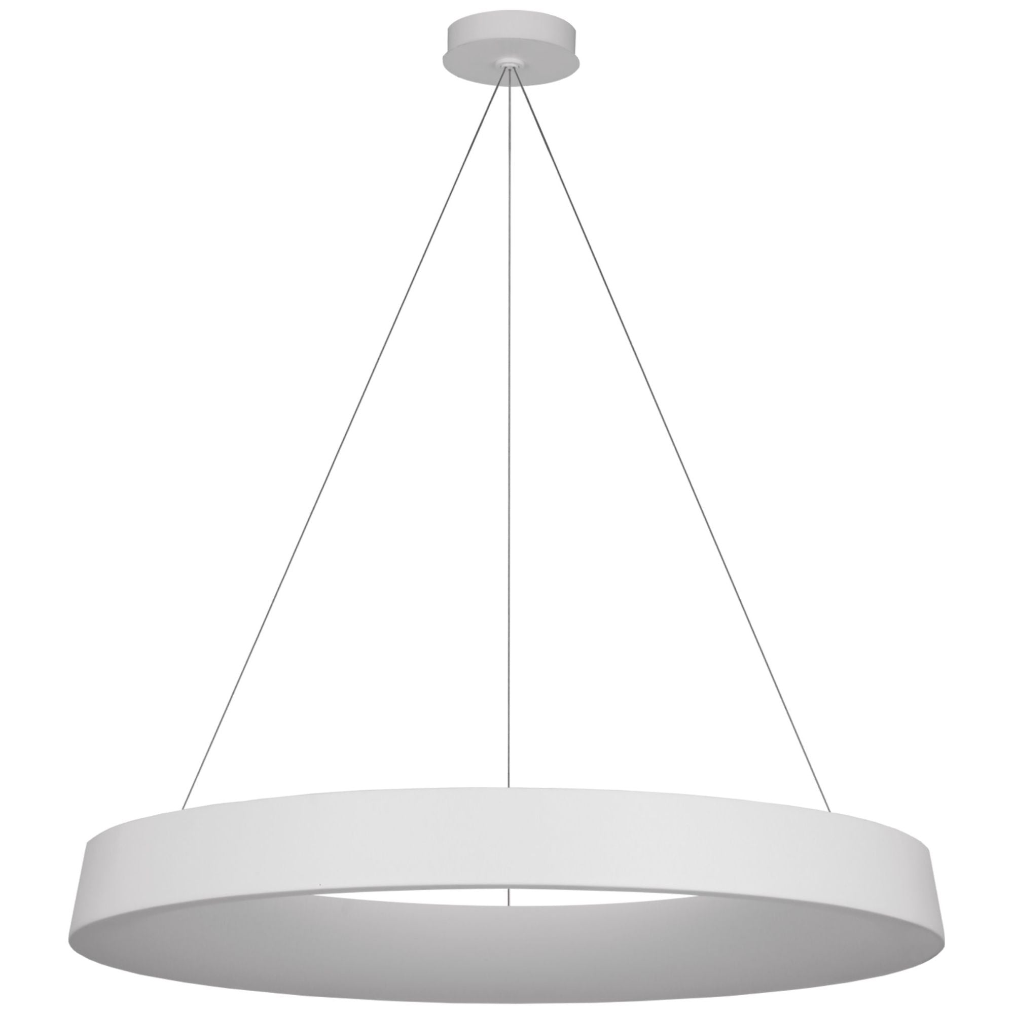 Barbara Barry Neptune 48" Uplight Ring Chandelier in Matte White Ceiling Light W48"