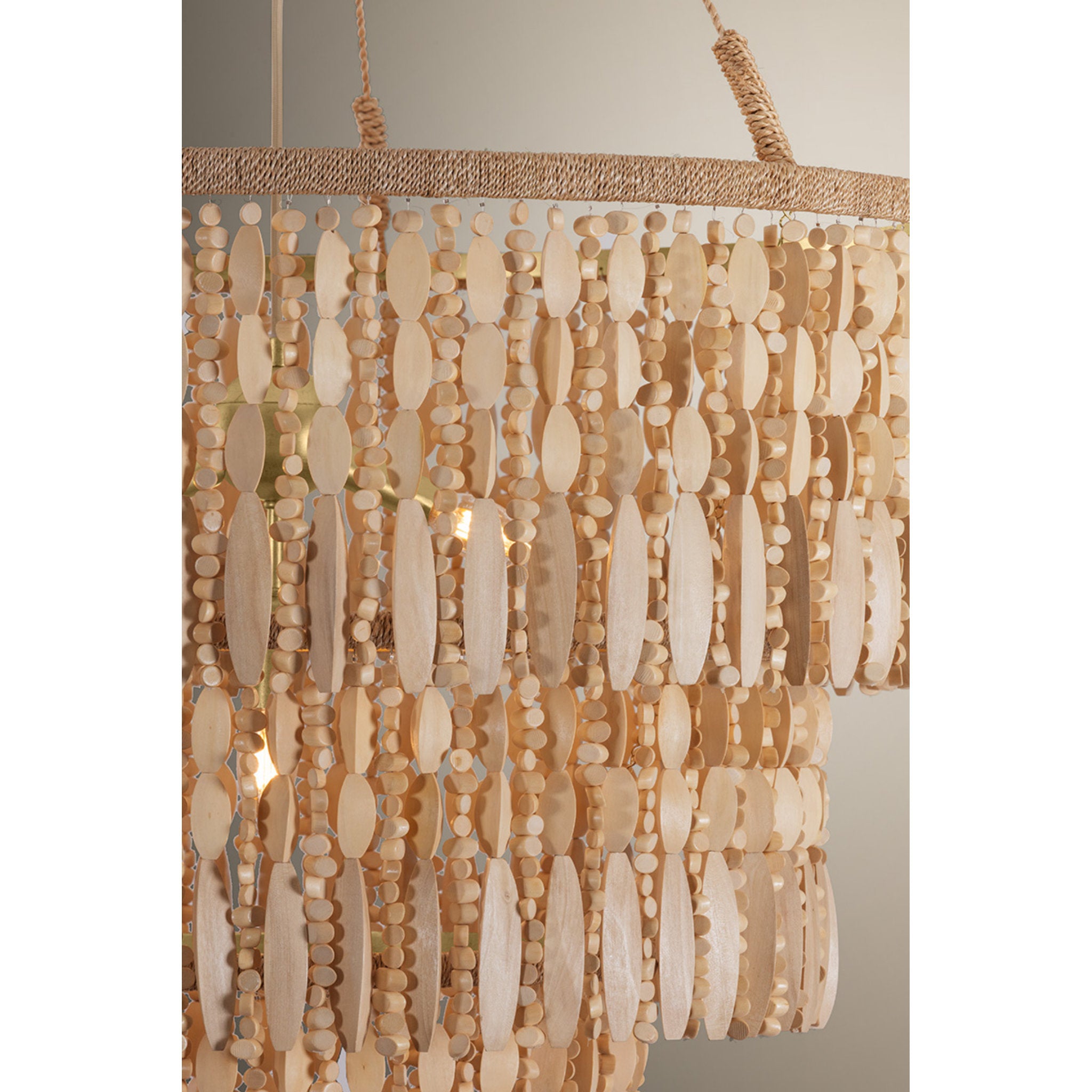 Ben 4-Light Pendant in Vintage Gold Leaf 31.5W x 25.75H