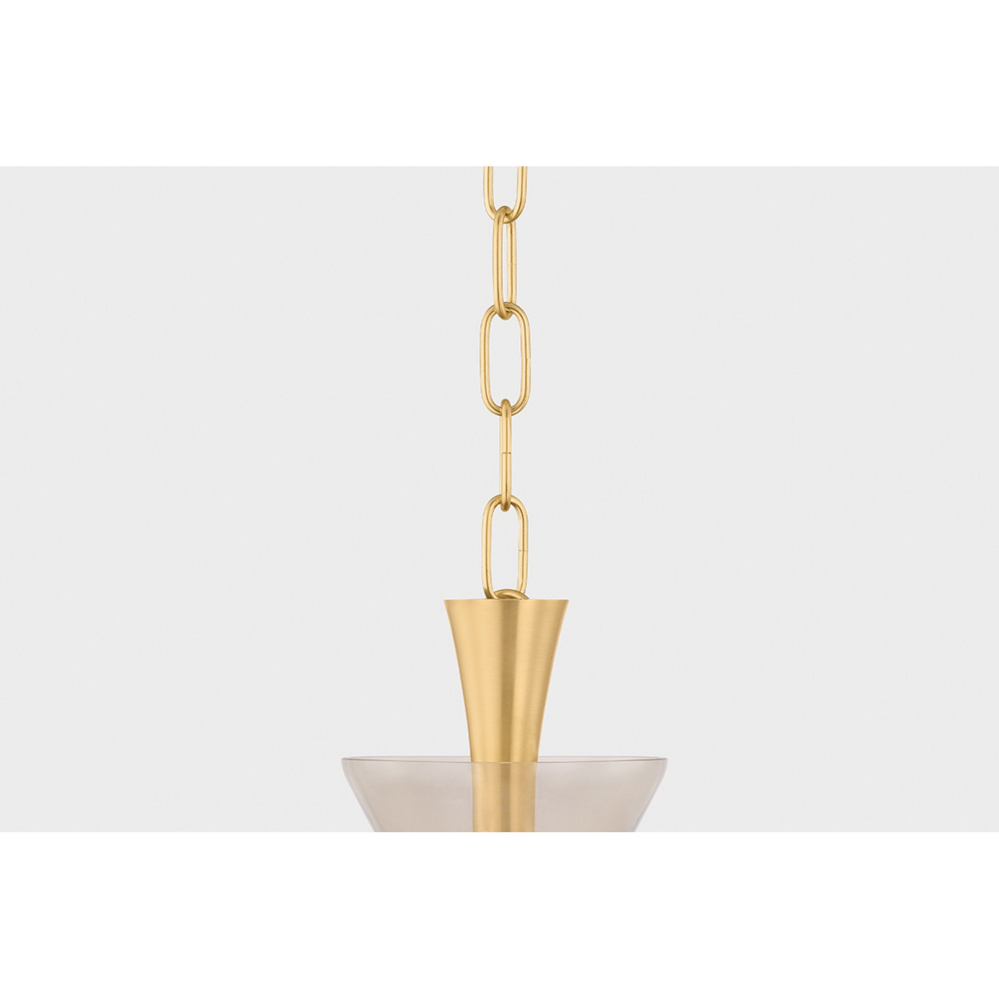 Benita 1-Light Pendant in Aged Brass 12W x 17H