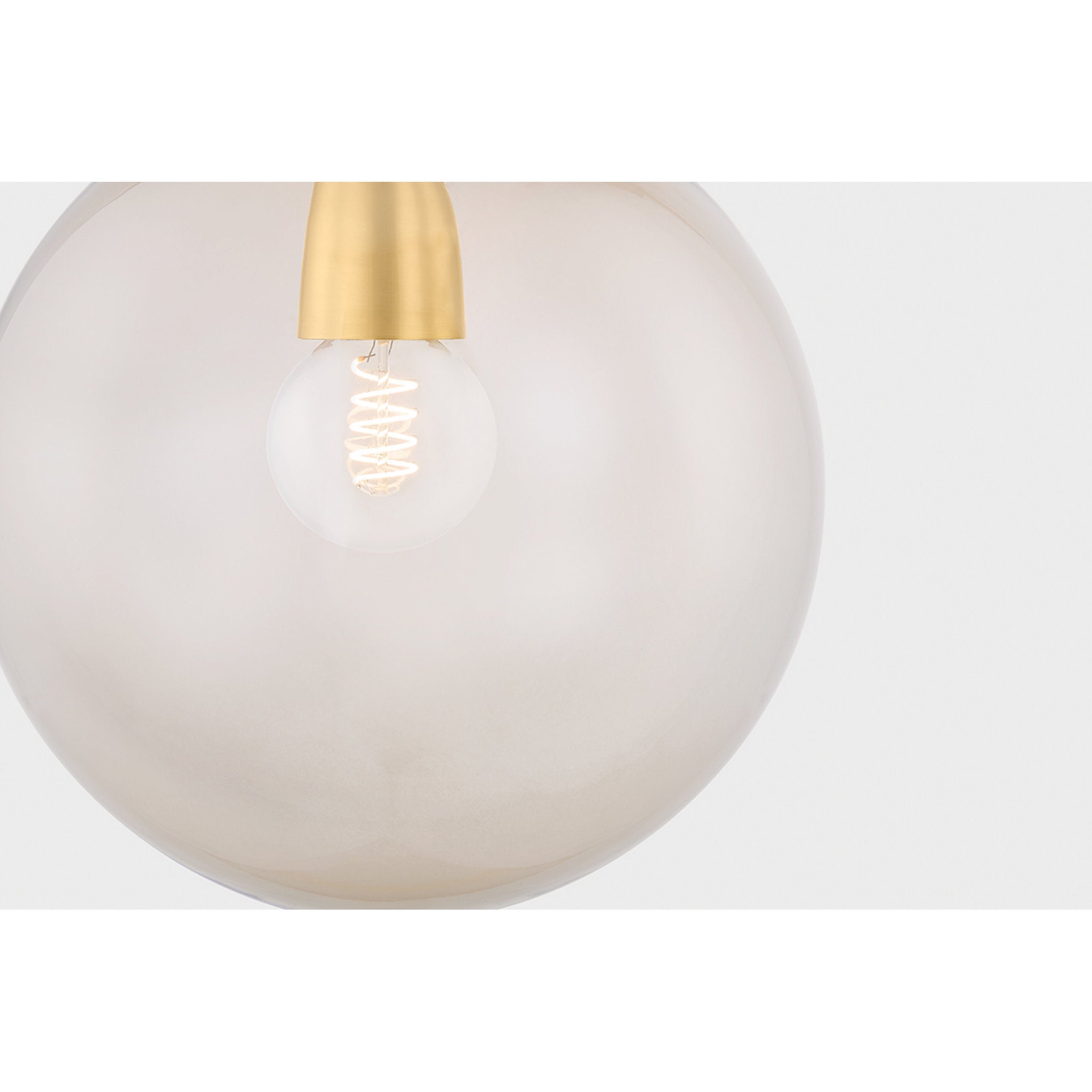 Benita 1-Light Pendant in Aged Brass 12W x 17H