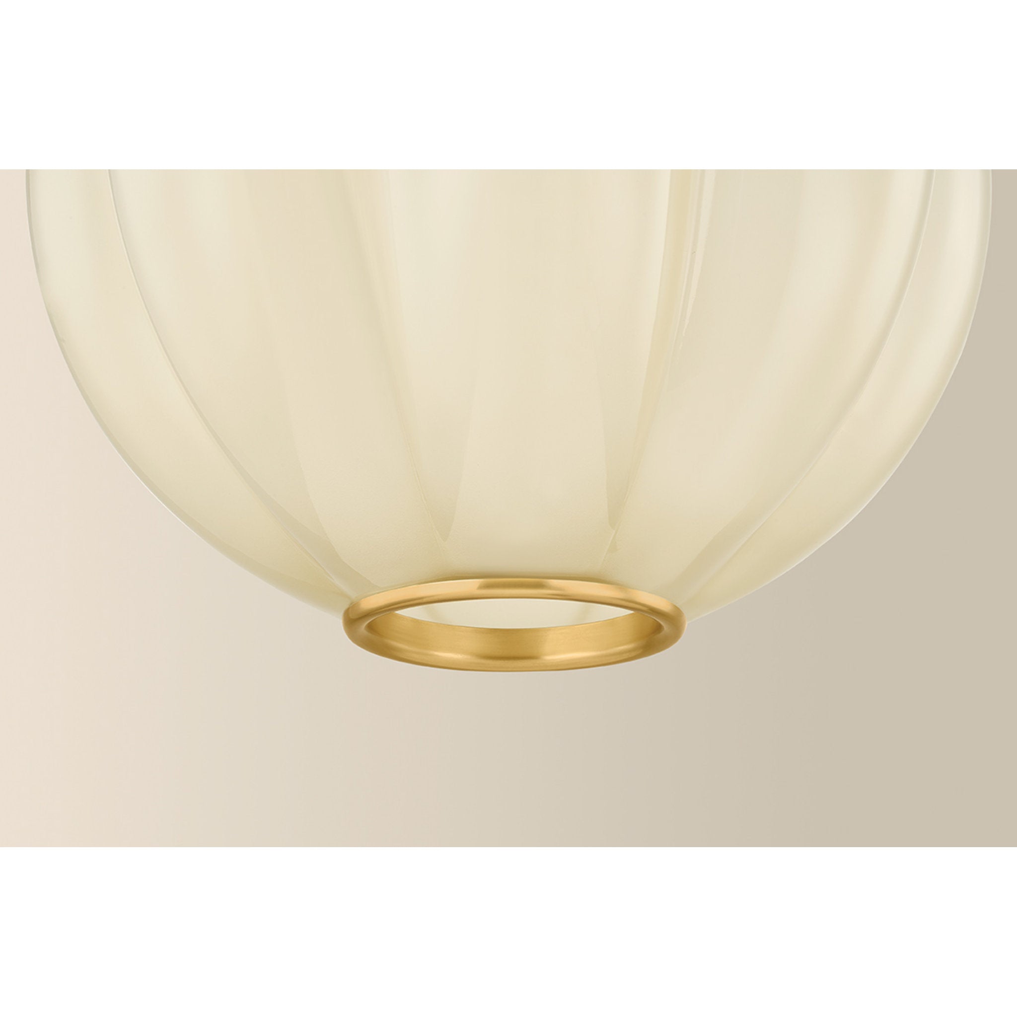Bernadine 1-Light Pendant in Aged Brass 15.5W x 18.5H