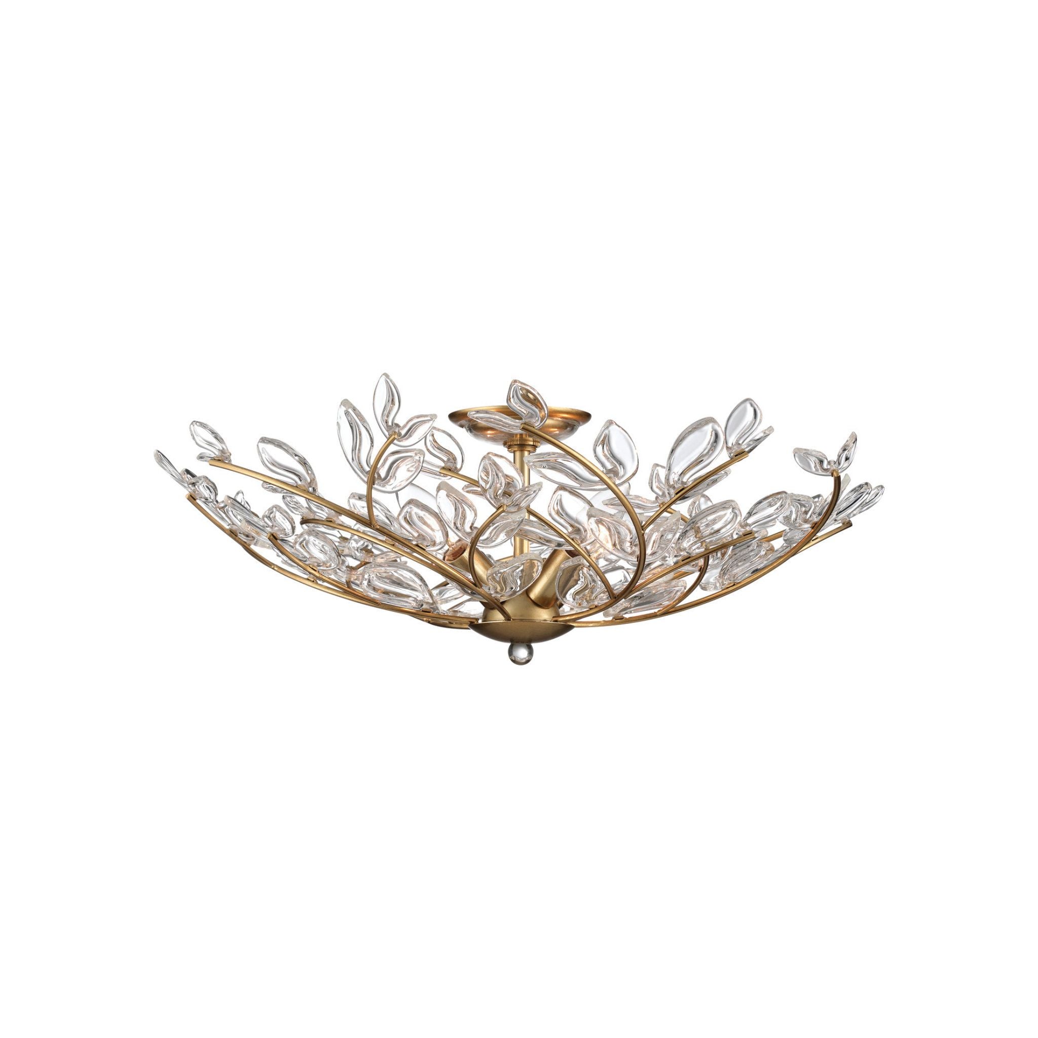 Bridget 21.75" Soft Gold Semi Flush Mount 4-Light 21.25"W x 7.5"H x 21.25"D
