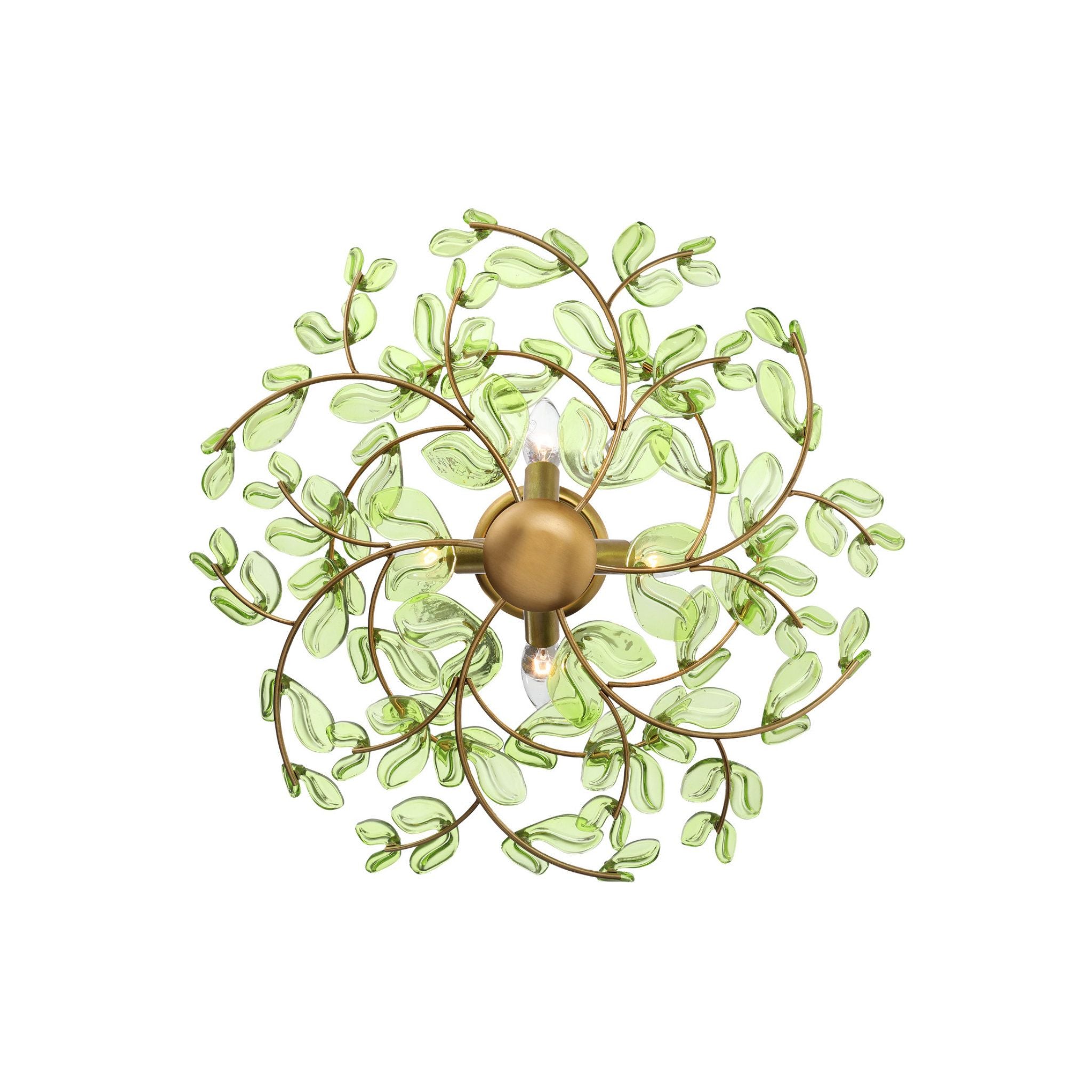 Bridget 21.75" Soft Gold Semi Flush Mount 4-Light 21.25"W x 7"H x 21.25"D