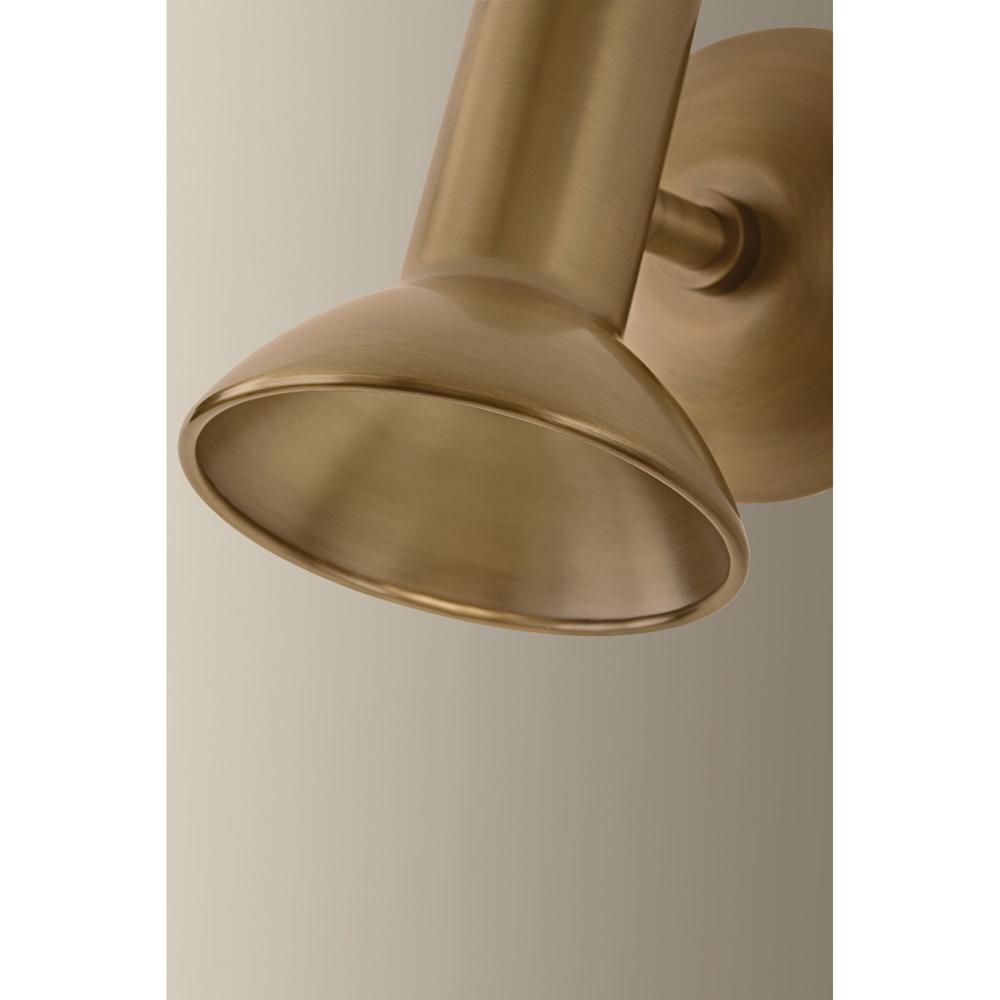 Bjorn 1-Light Flush Mount in Patina Brass 4.75W x 6.75H