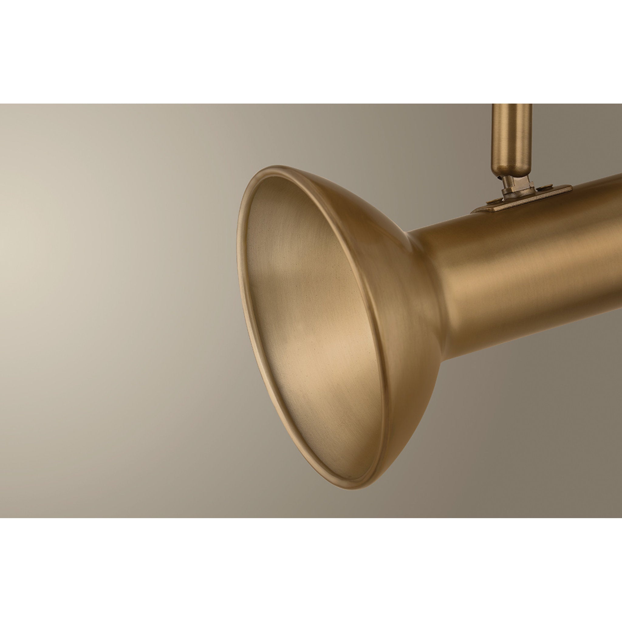 Bjorn 1-Light Flush Mount in Patina Brass 4.75W x 6.75H
