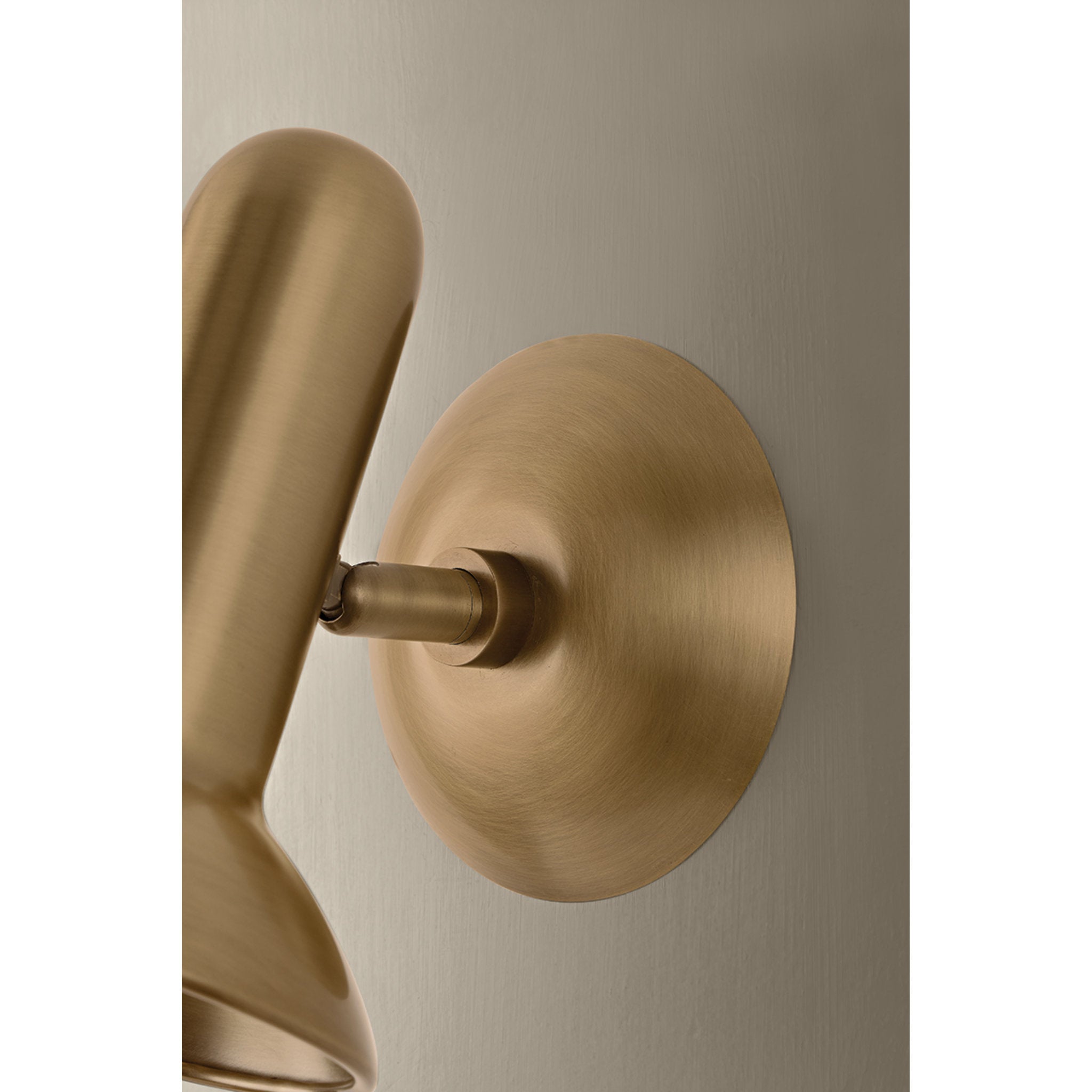 Bjorn 1-Light Flush Mount in Patina Brass 4.75W x 6.75H