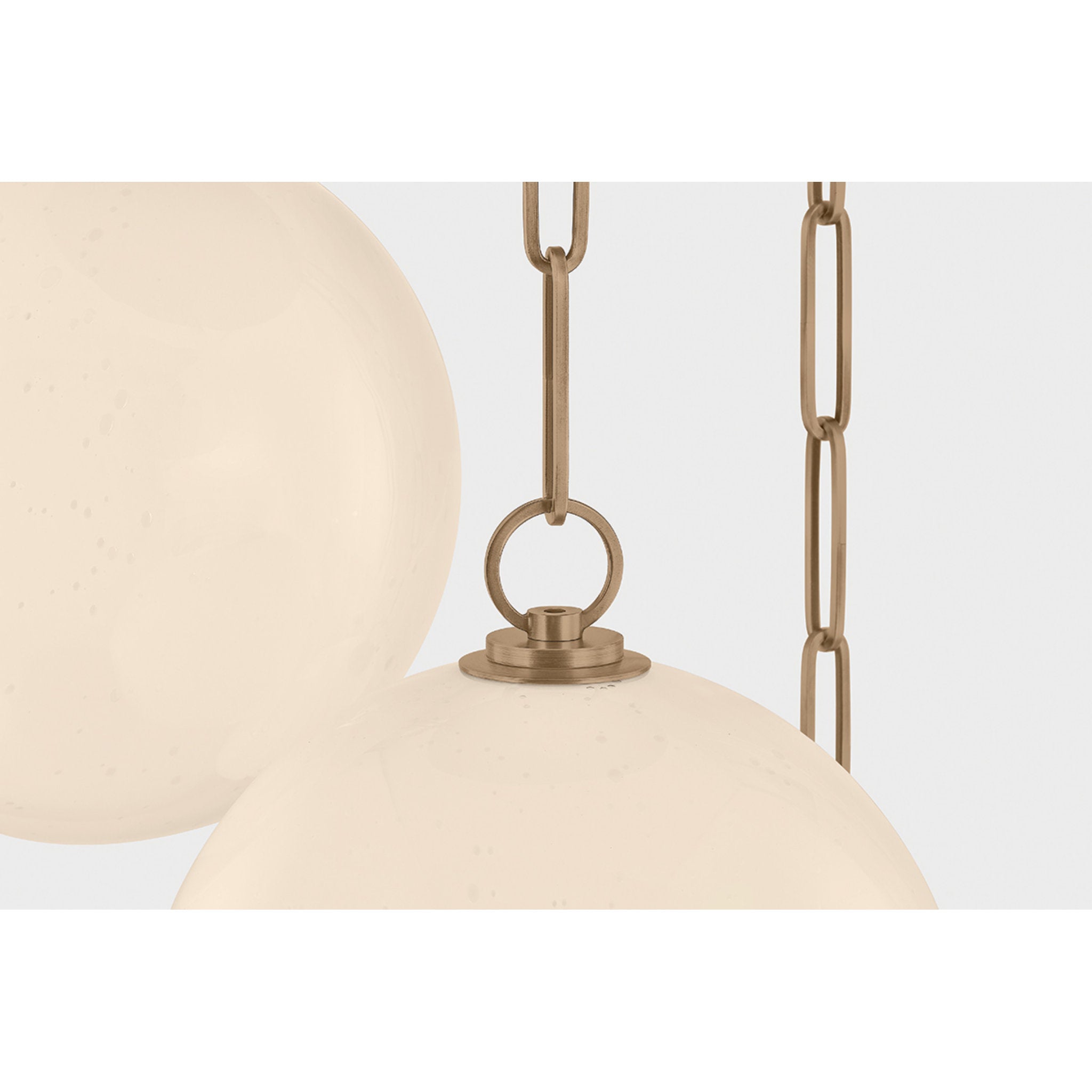 Bramble 3-Light Chandelier in Patina Brass 26W x 14.25H