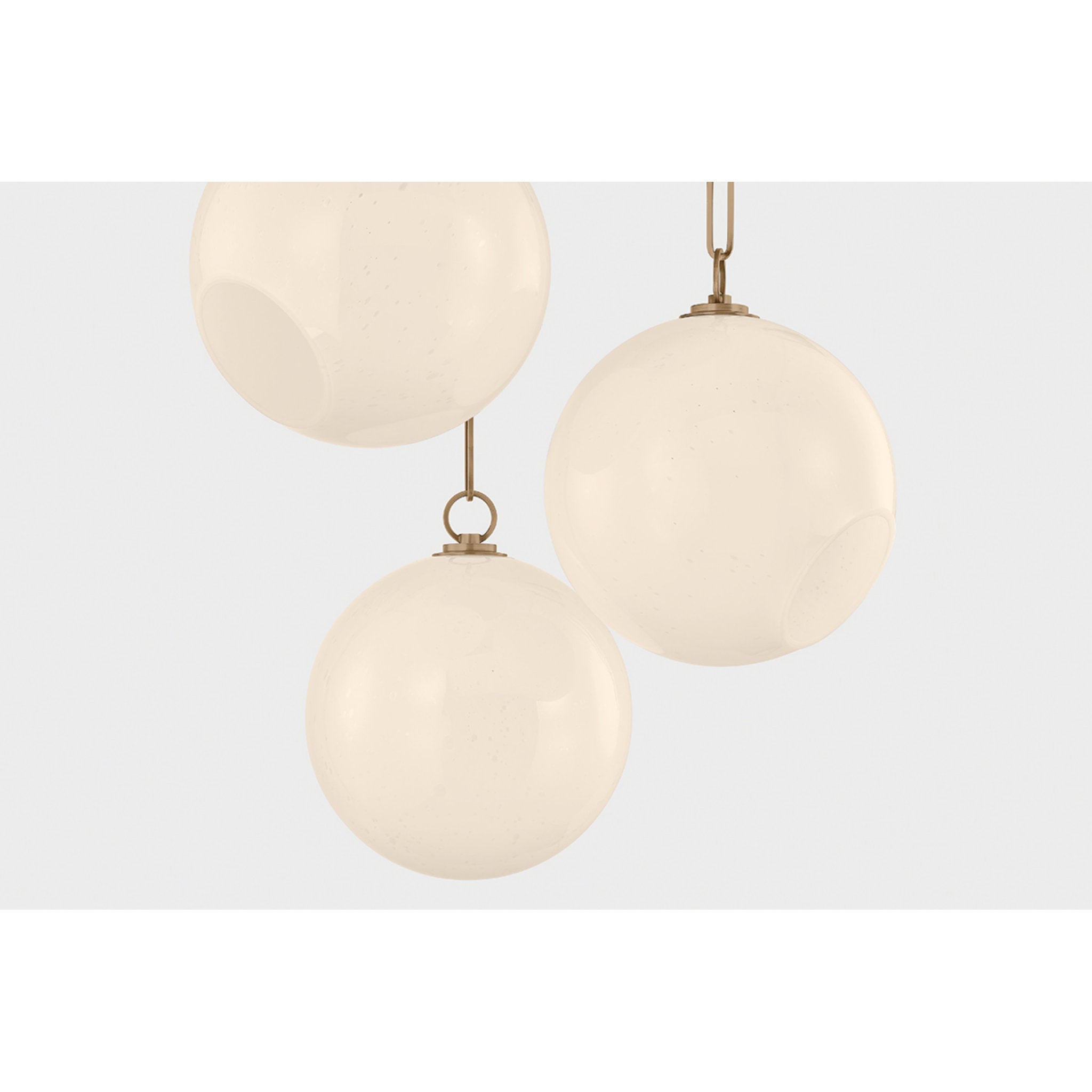 Bramble 3-Light Chandelier in Patina Brass 26W x 14.25H