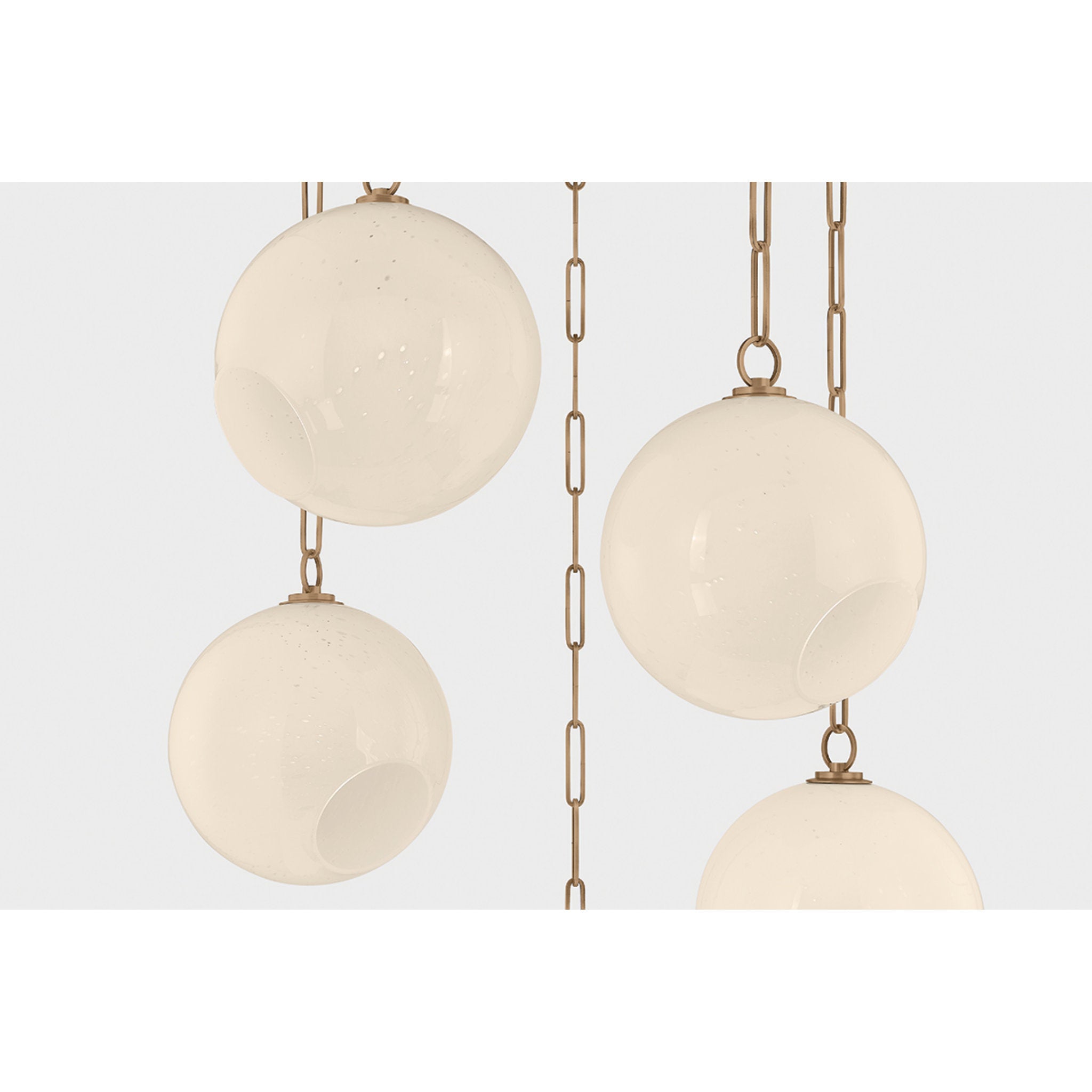 Bramble 5-Light Chandelier in Patina Brass 35.5W x 14.25H