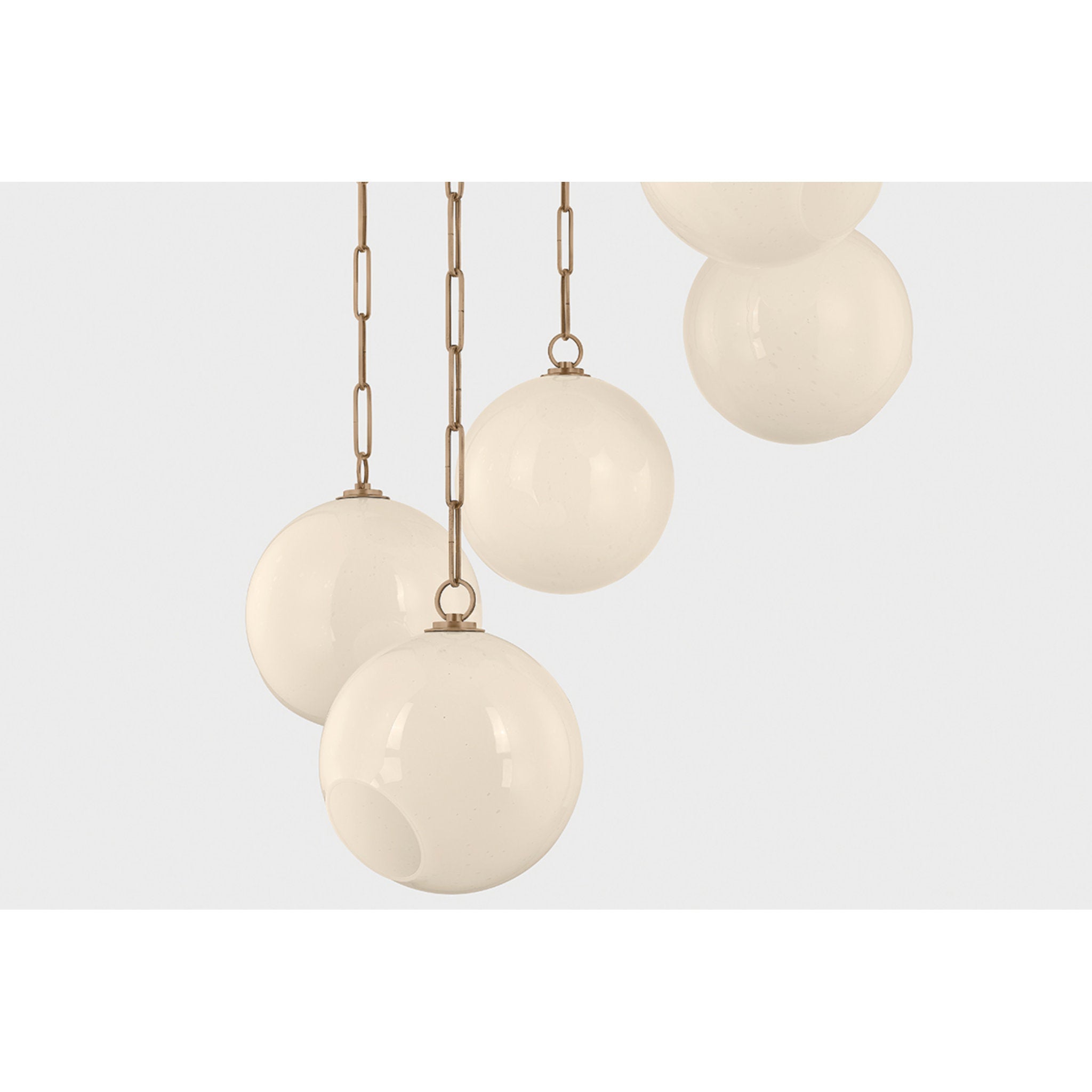 Bramble 5-Light Chandelier in Patina Brass 35.5W x 14.25H