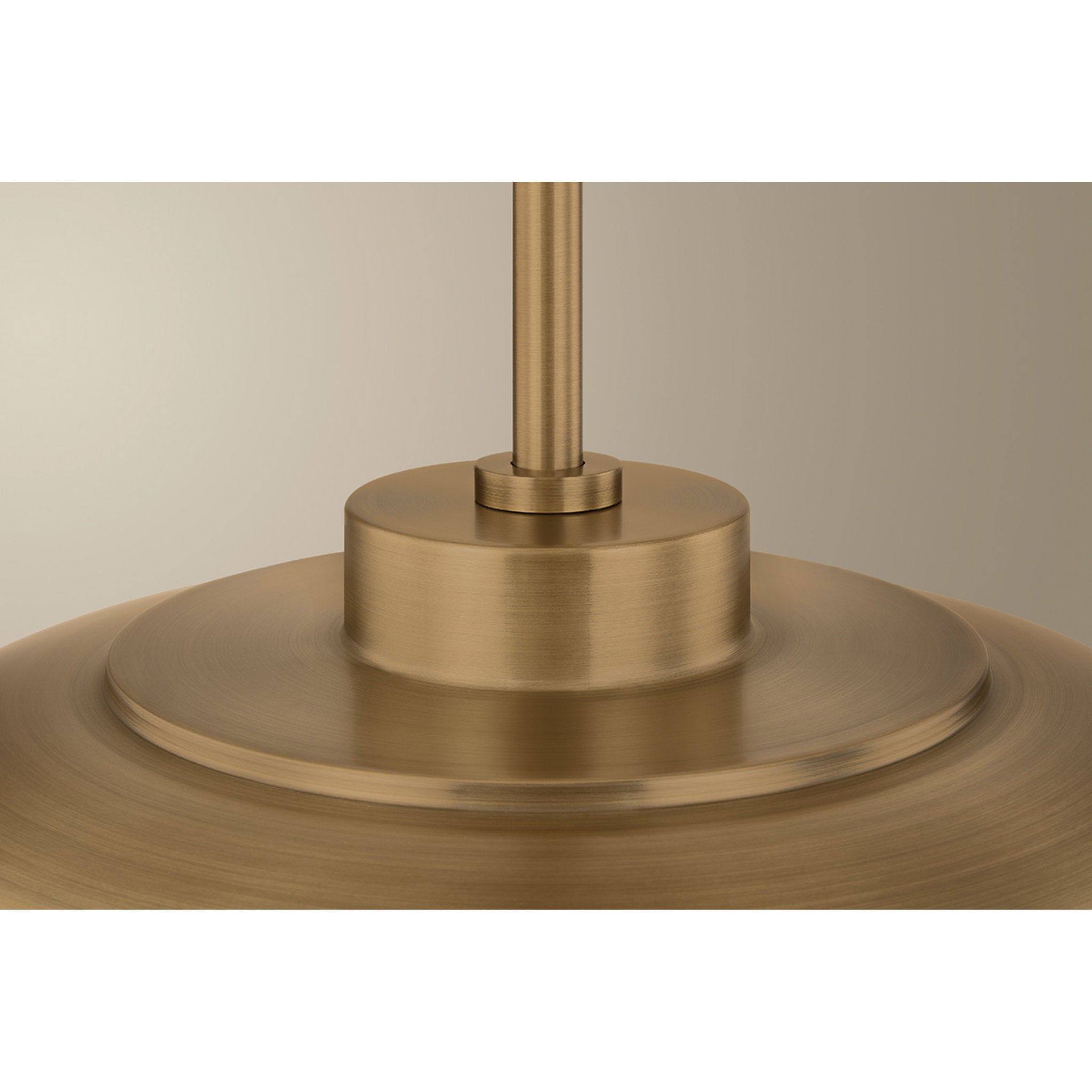 Braxton 1-Light Pendant in Patina Brass 18W x 6.5H