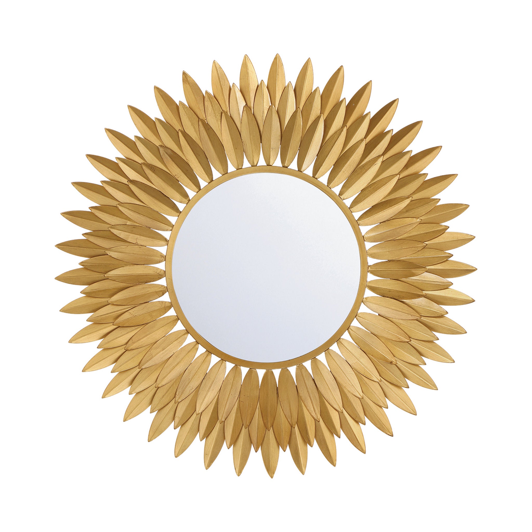 Broche 24'' Antique Gold Mirror Gold 24"W x 24"H x 1.5"D