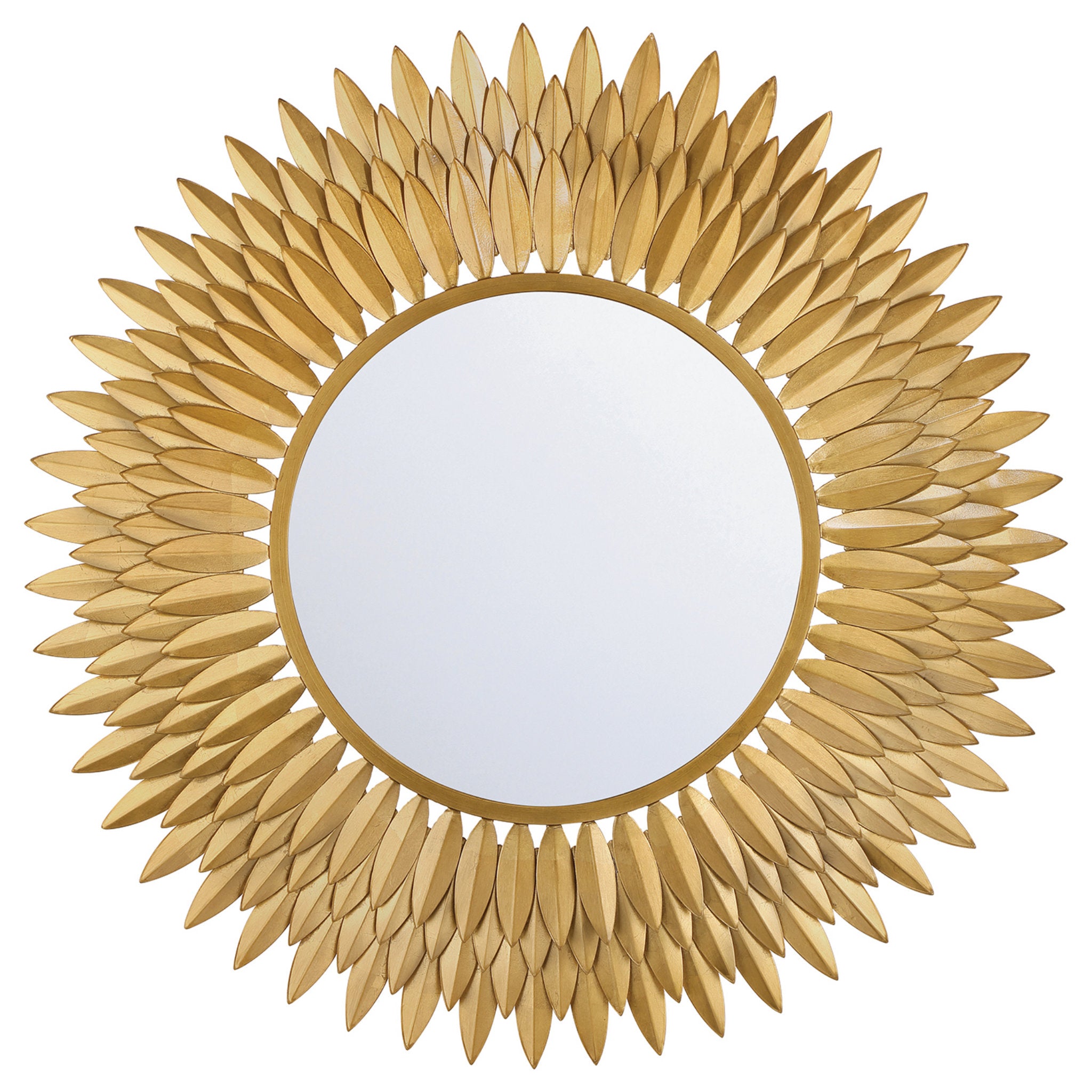 Broche 30'' Antique Gold Mirror Gold 30"W x 30"H x 2.5"D