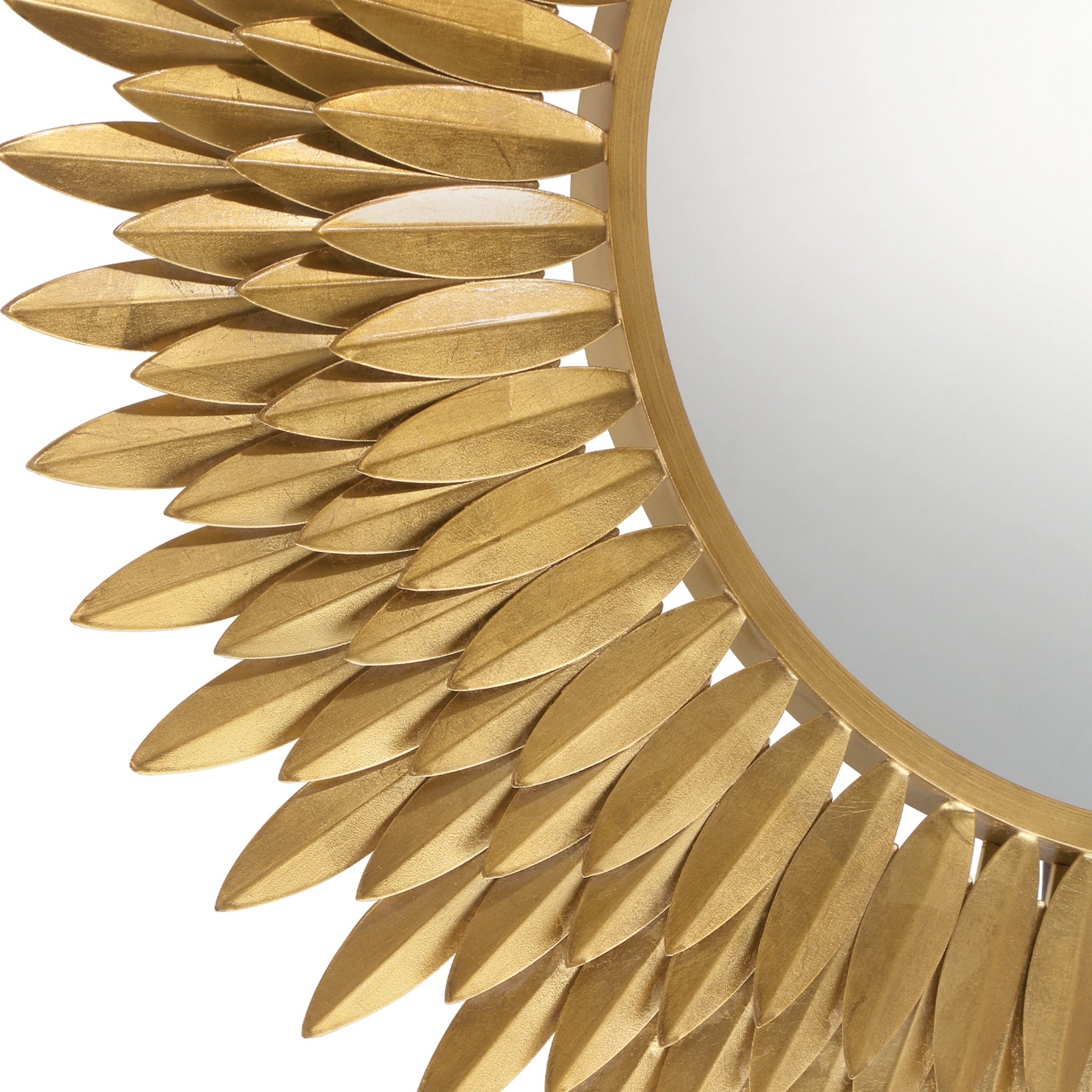 Broche 30'' Antique Gold Mirror Gold 30"W x 30"H x 2.5"D